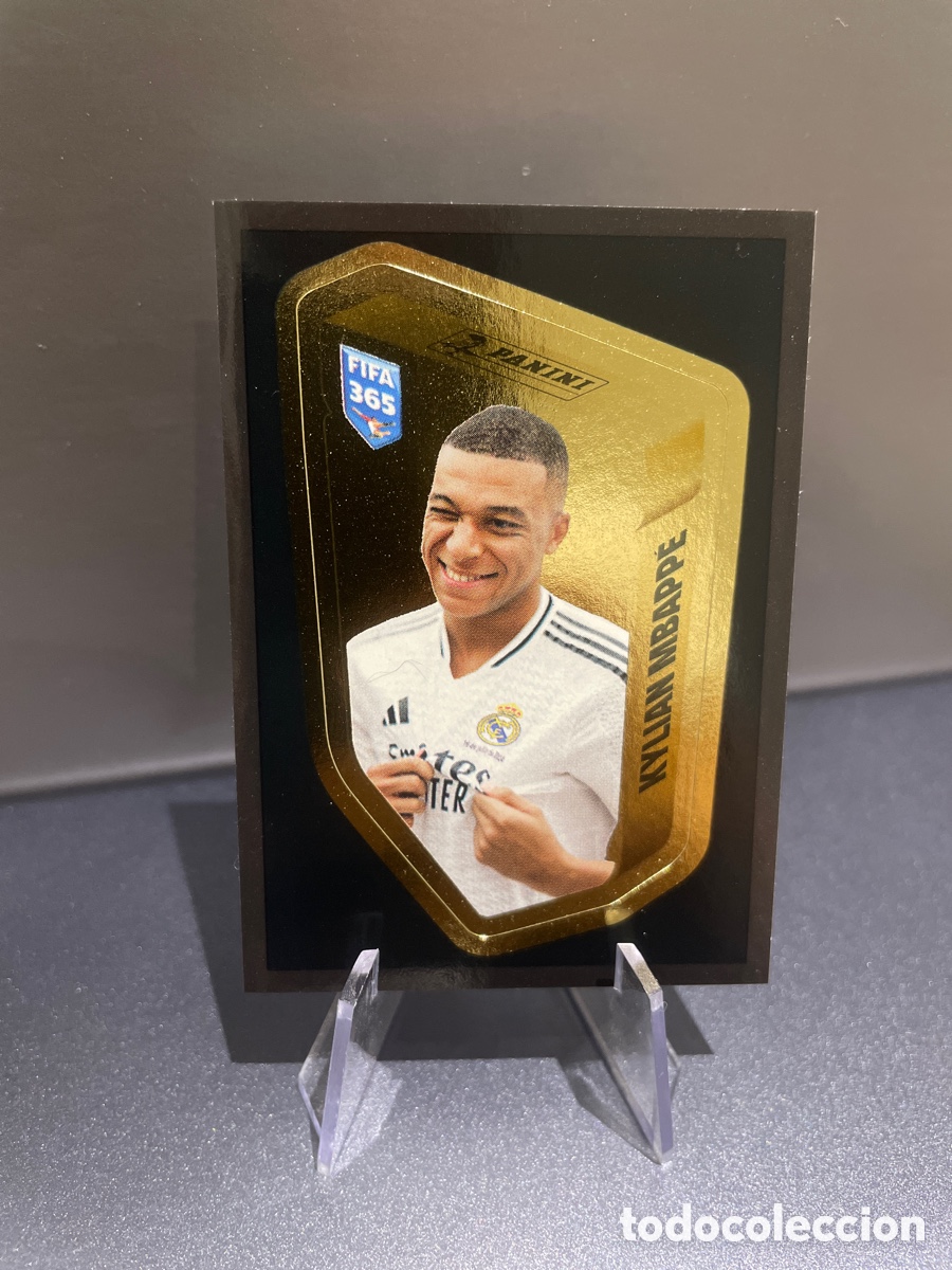 Figurine di Calcio: Kylian Mbappe MBA My Golden Team Panini FIFA 365 10 Years 2025 Real Madrid