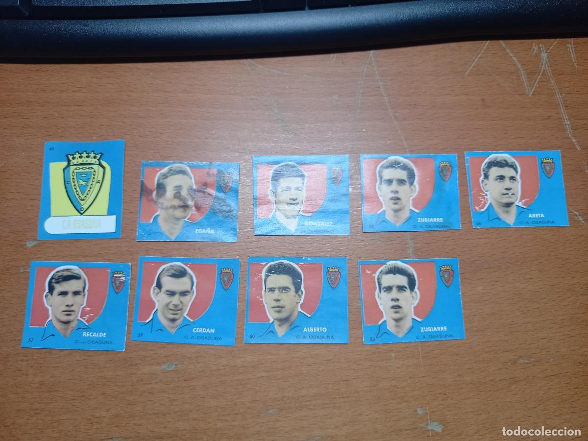 Figurine di Calcio: LOTE CROMOS BRUGUERA 1958 DEL OSASUNA 9 CROMOS