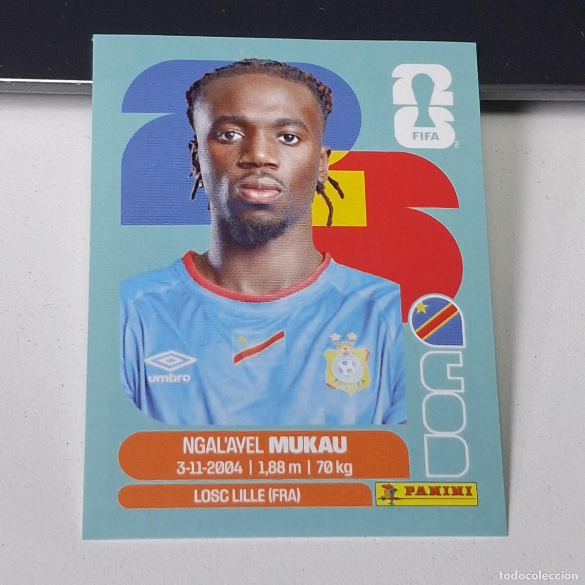 Figurine di Calcio: B25 COD 9 COD9 NGAL&acute;AVEL MUKAU CONGO COD MUNDIAL FIFA WORLD CUP 2026 STICKER PANINI