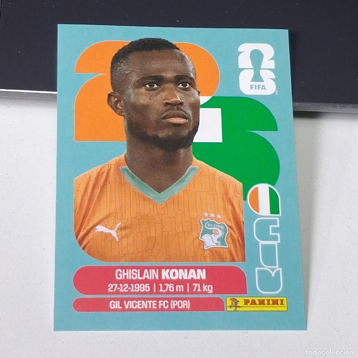 Fu&szlig;ball-Sticker: B25 CIV3 GHISLAIN KONAN 3 COSTA DE MARFIL CIV MUNDIAL FIFA WORLD CUP 2026 STICKER PANINI