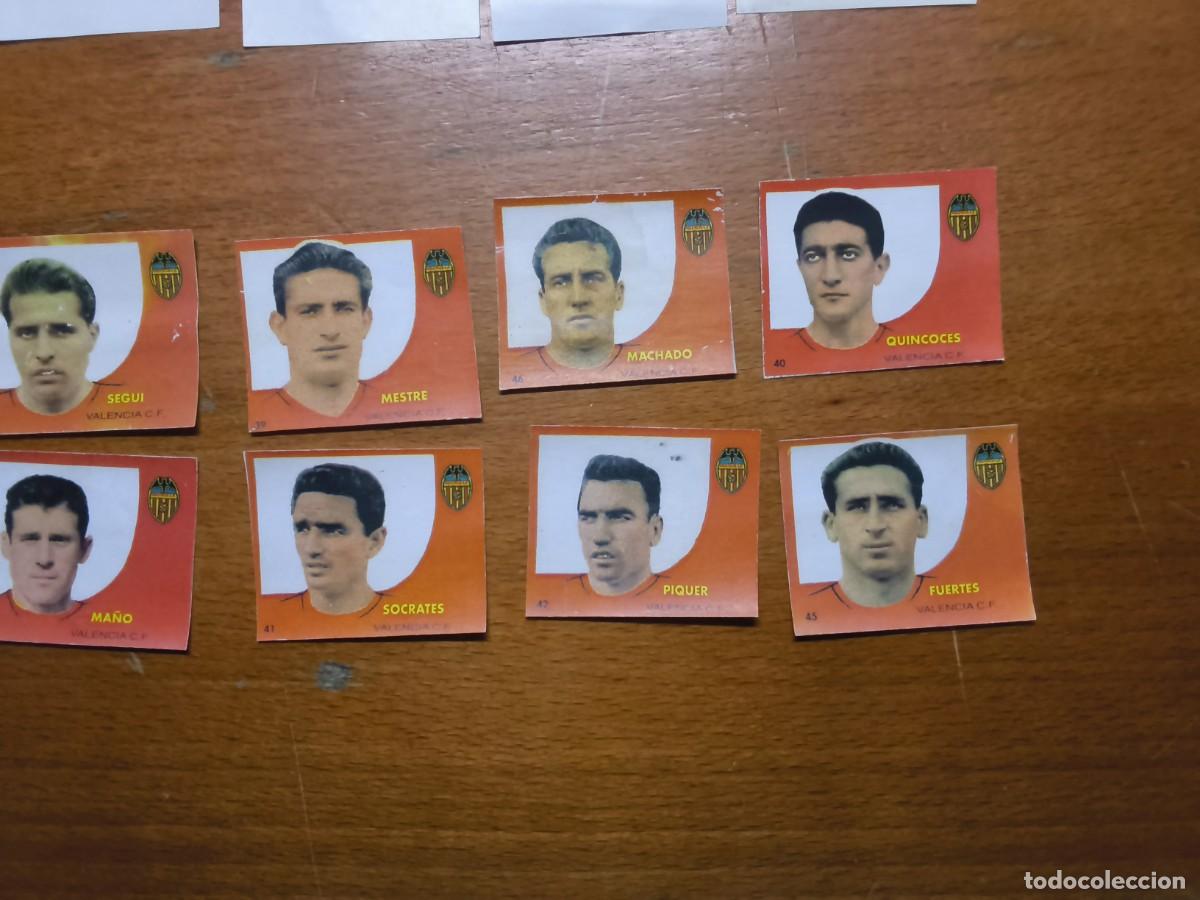 Cromos de F&uacute;tbol: LOTE CROMOS BRUGUERA 1958 DEL VALENCIA 8CROMOS