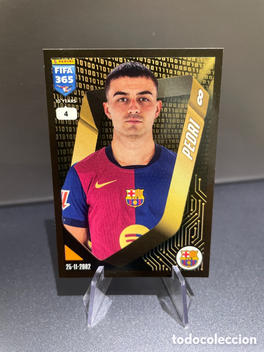 Cromos de F&uacute;tbol: Pedri 360 Panini FIFA 365 10 Years 2025 FC Barcelona