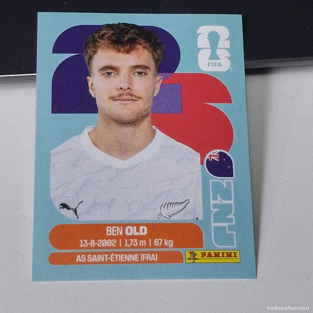 Cromos de F&uacute;tbol: B25 NZL16 BEN OLD 16 NUEVA ZELANDA NZL NEW ZEALAND MUNDIAL FIFA WORLD CUP 2026 STICKER PANINI
