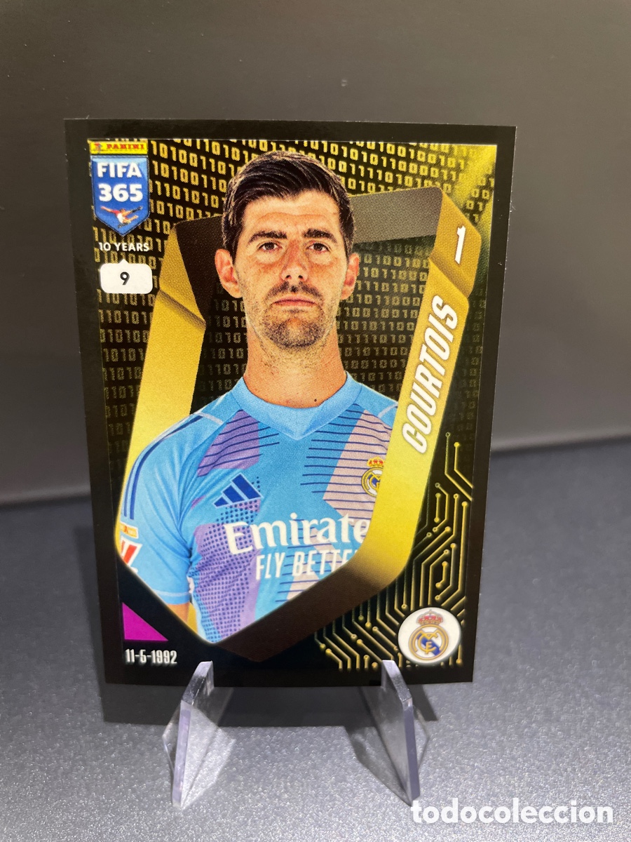 Cromos de F&uacute;tbol: Courtois 366 Panini FIFA 365 10 Years 2025 Real Madrid