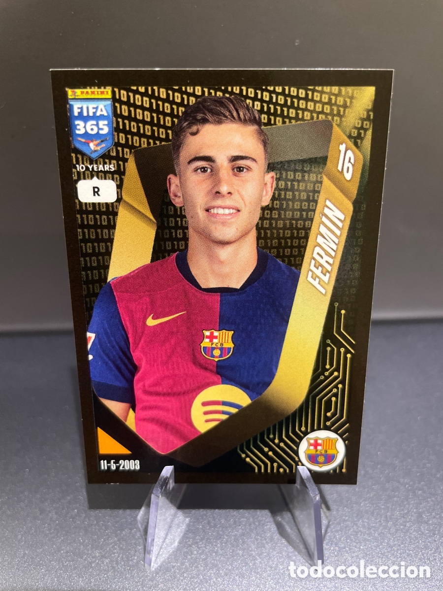 Football Stickers: Fermin 359 Rookie Panini FIFA 365 10 Years 2025 FC Barcelona