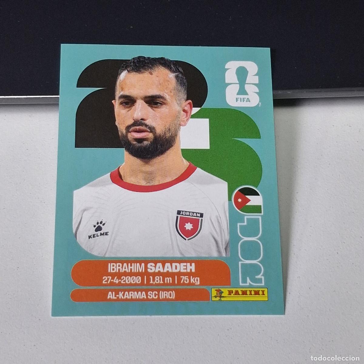 Cromos de F&uacute;tbol: B25 JOR9 IBRAHIM SAADEH 9 JORDANIA JOR MUNDIAL FIFA WORLD CUP 2026 STICKER PANINI