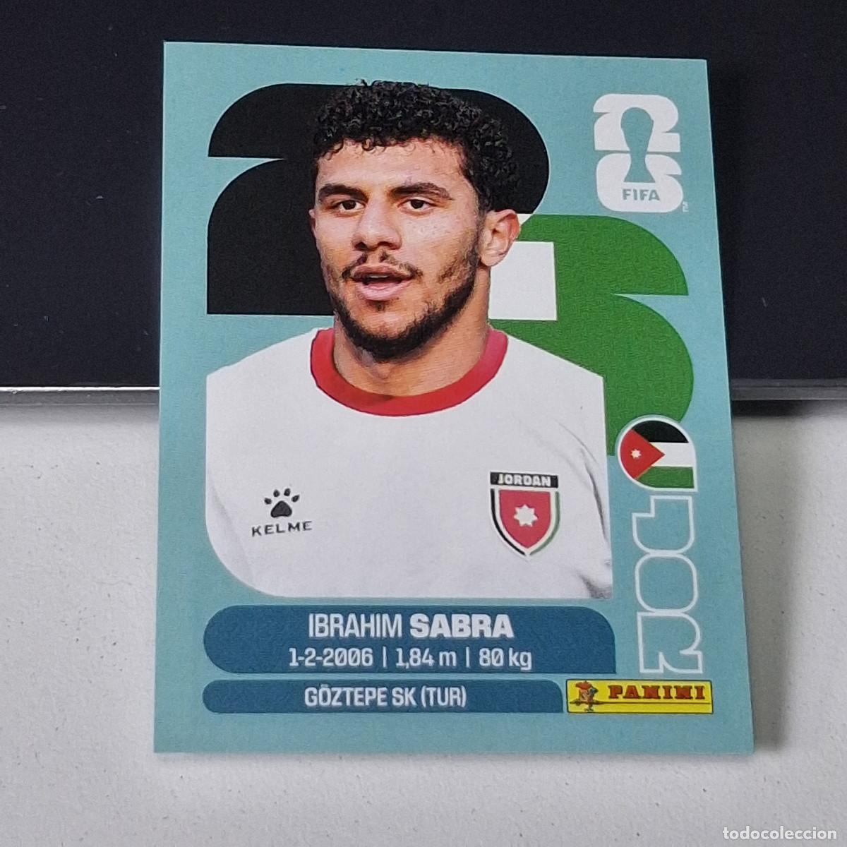 Cromos de F&uacute;tbol: B25 JOR20 IBRAHIM SABRA 20 JORDANIA JOR MUNDIAL FIFA WORLD CUP 2026 STICKER PANINI