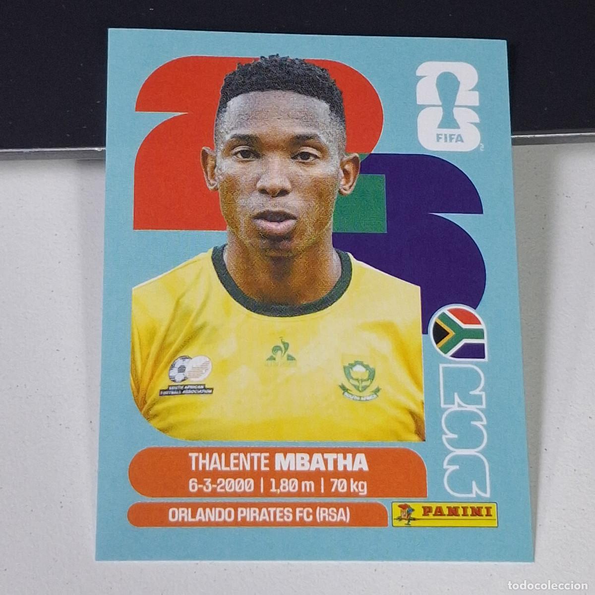 Cromos de F&uacute;tbol: B26 RSA 12 RSA12 THALENTE MBATHA SUD&Aacute;FRICA SOUTH AFRIKA MUNDIAL FIFA WORLD CUP 2026 STICKER PANINI