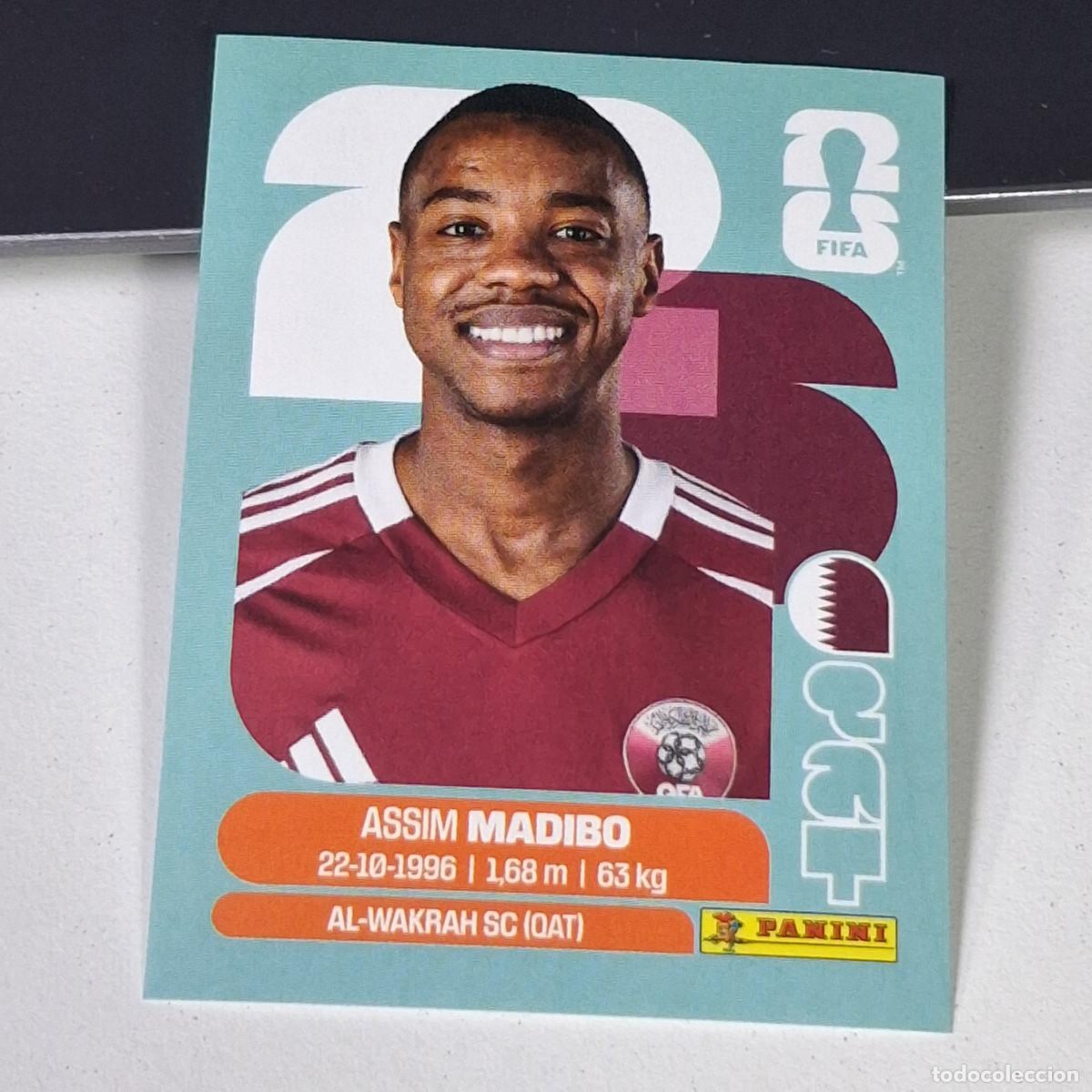 Cromos de F&uacute;tbol: B26 QAT11 ASSIM MADIBO 11 QATAR CATAR QAT MUNDIAL FIFA WORLD CUP 2026 STICKER PANINI