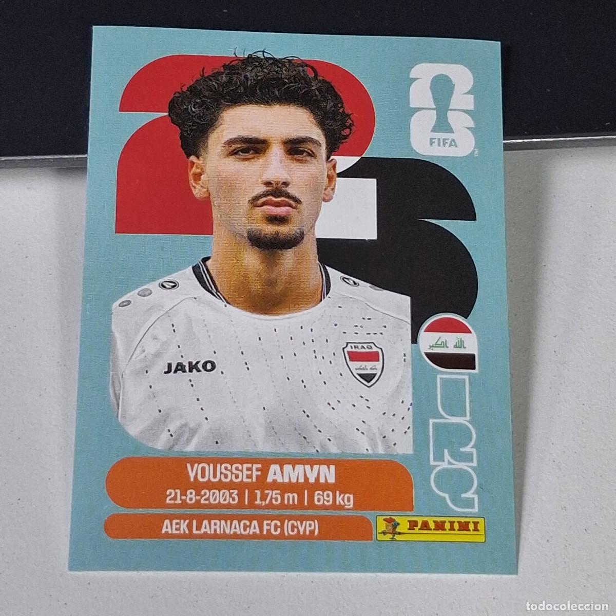 Cromos de F&uacute;tbol: B26 IRQ 14 IRQ14 YOUSSEF AMYN IRAQ MUNDIAL FIFA WORLD CUP 2026 STICKER PANINI
