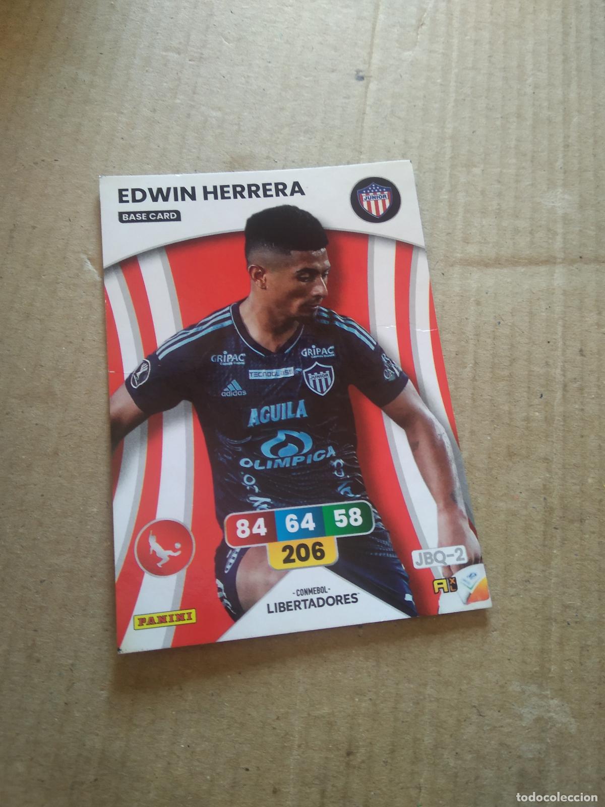 Cartes &agrave; collectionner de Football: EDWIN HERRERA JUNIOR CROMO FUTBOL PANINI ADRENALYN CONMEBOL LIBERTADORES SUDAMERICANA 2024