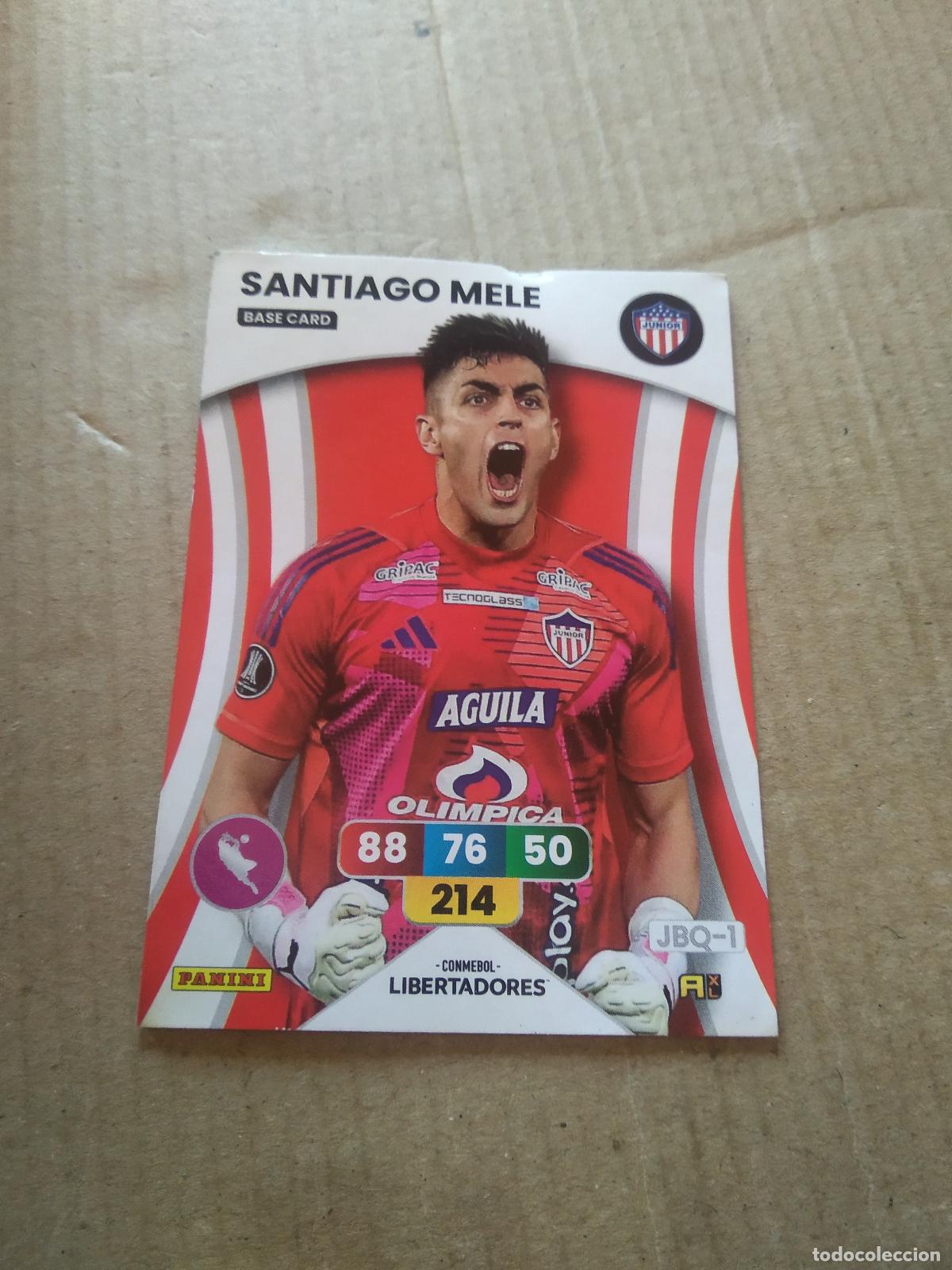 Cromos de F&uacute;tbol: santiago mele JUNIOR CROMO FUTBOL PANINI ADRENALYN CONMEBOL LIBERTADORES SUDAMERICANA 2024