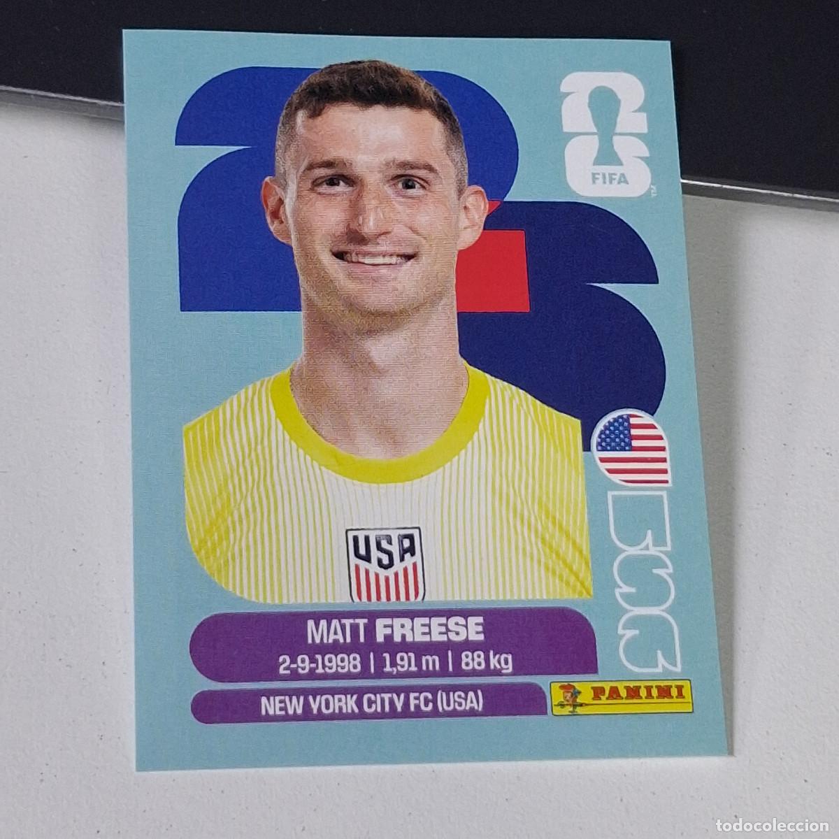 Cromos de F&uacute;tbol: B26 USA2 USA 2 MATT FREESE ESTADOS UNIDOS USA MUNDIAL FIFA WORLD CUP 2026 STICKER PANINI