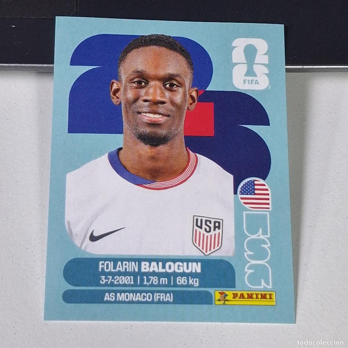 Cromos de F&uacute;tbol: B26 USA20 FOLARIN BALOGUN 20 USA ESTADOS UNIDOS USA MUNDIAL FIFA WORLD CUP 2026 STICKER PANINI