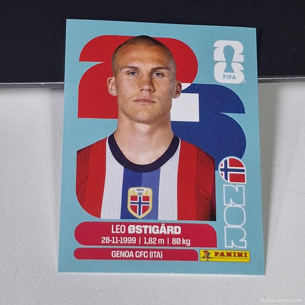 Cromos de F&uacute;tbol: B26 NOR 4 NOR4 LEO OSTIGARD NORUEGA NORWAY NOR MUNDIAL FIFA WORLD CUP 2026 STICKER PANINI