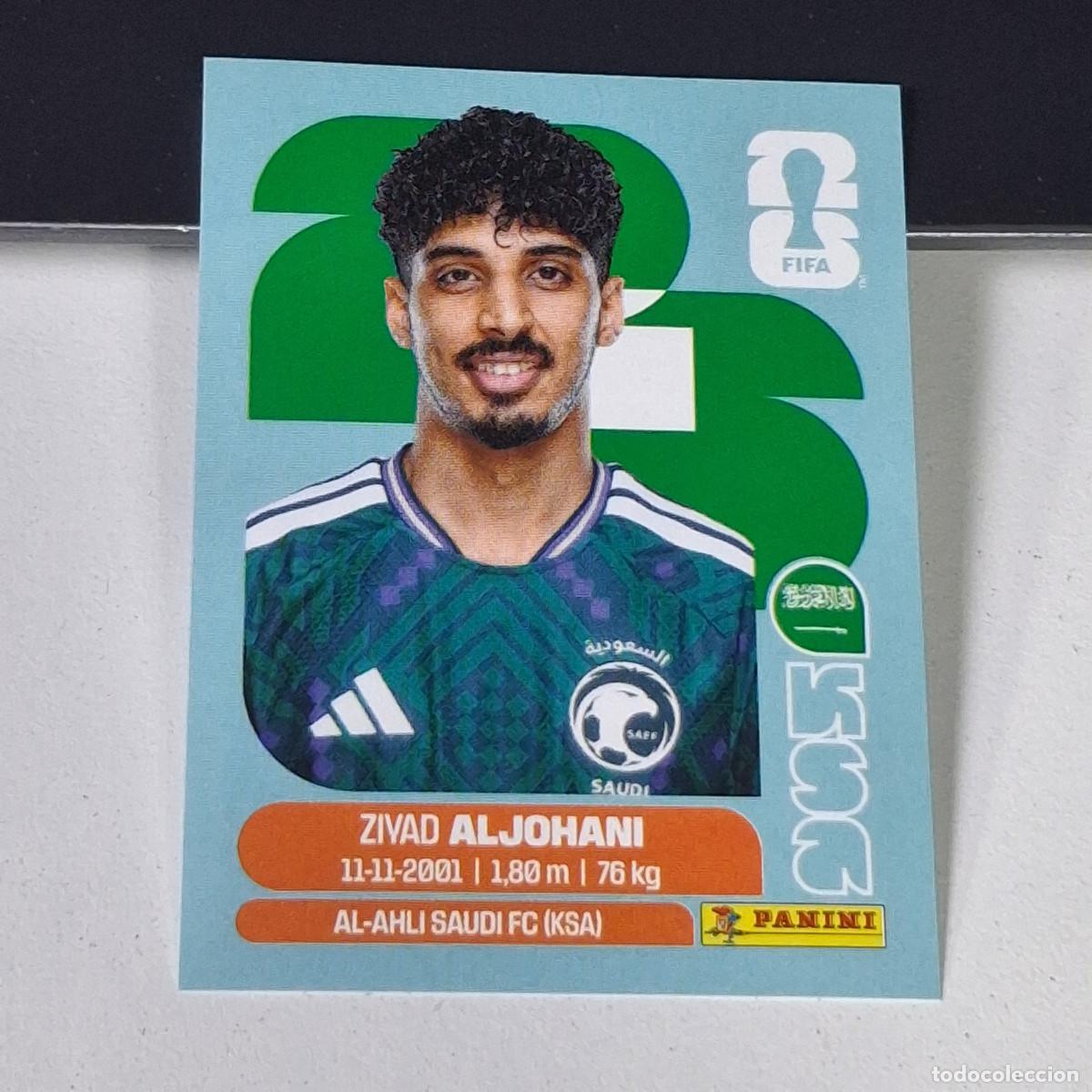Cromos de F&uacute;tbol: B26 KSA10 ZIYAD ALJOHANI 10 ARABIA SAUD&Iacute; KSA MUNDIAL FIFA WORLD CUP 2026 STICKER PANINI