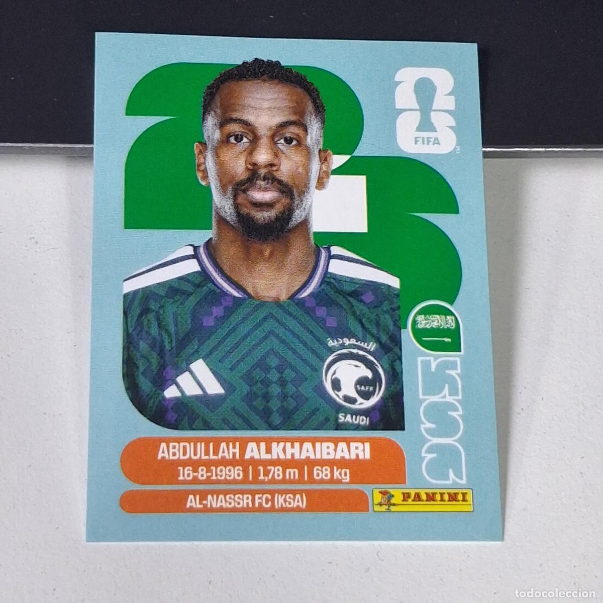 Cromos de F&uacute;tbol: B26 KSA 11 KSA11 ABDULLAH ALKHAIBARI ARABIA SAUD&Iacute; KSA MUNDIAL FIFA WORLD CUP 2026 STICKER PANINI