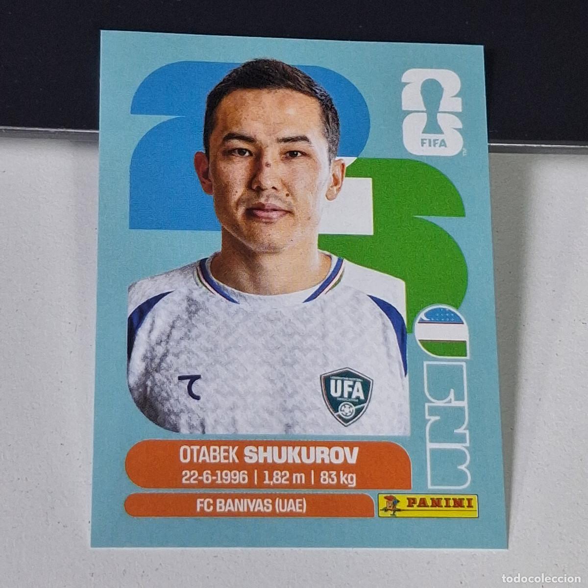 Fu&szlig;ball-Sticker: B26 UZB11 OTABEK SHUKUROV 11 UZBEKIST&Aacute;N UZB MUNDIAL FIFA WORLD CUP 2026 STICKER PANINI