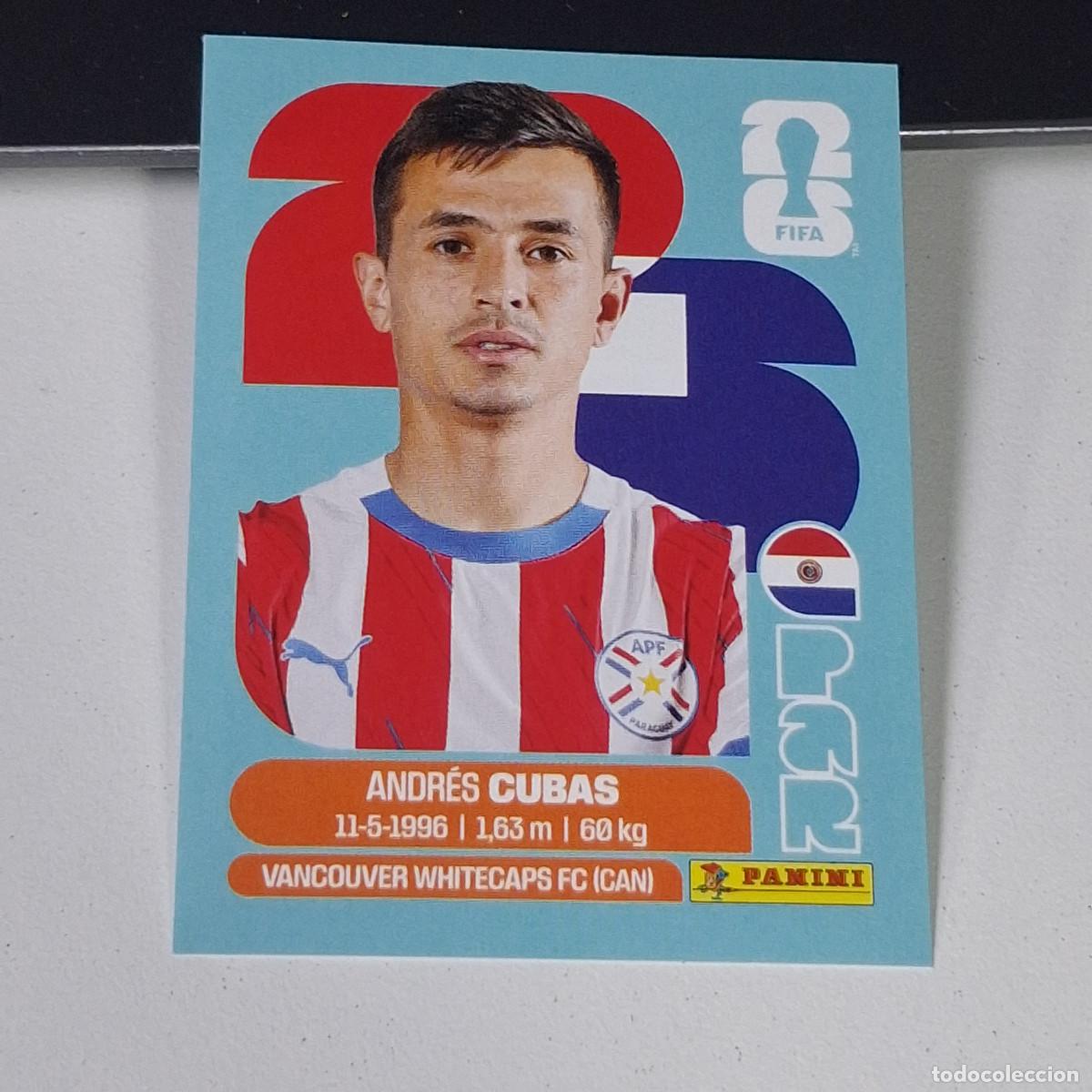 Cromos de Futebol: B26 PAR12 ANDR&Eacute;S CUBAS 12 PARAGUAY PAR MUNDIAL FIFA WORLD CUP 2026 STICKER PANINI