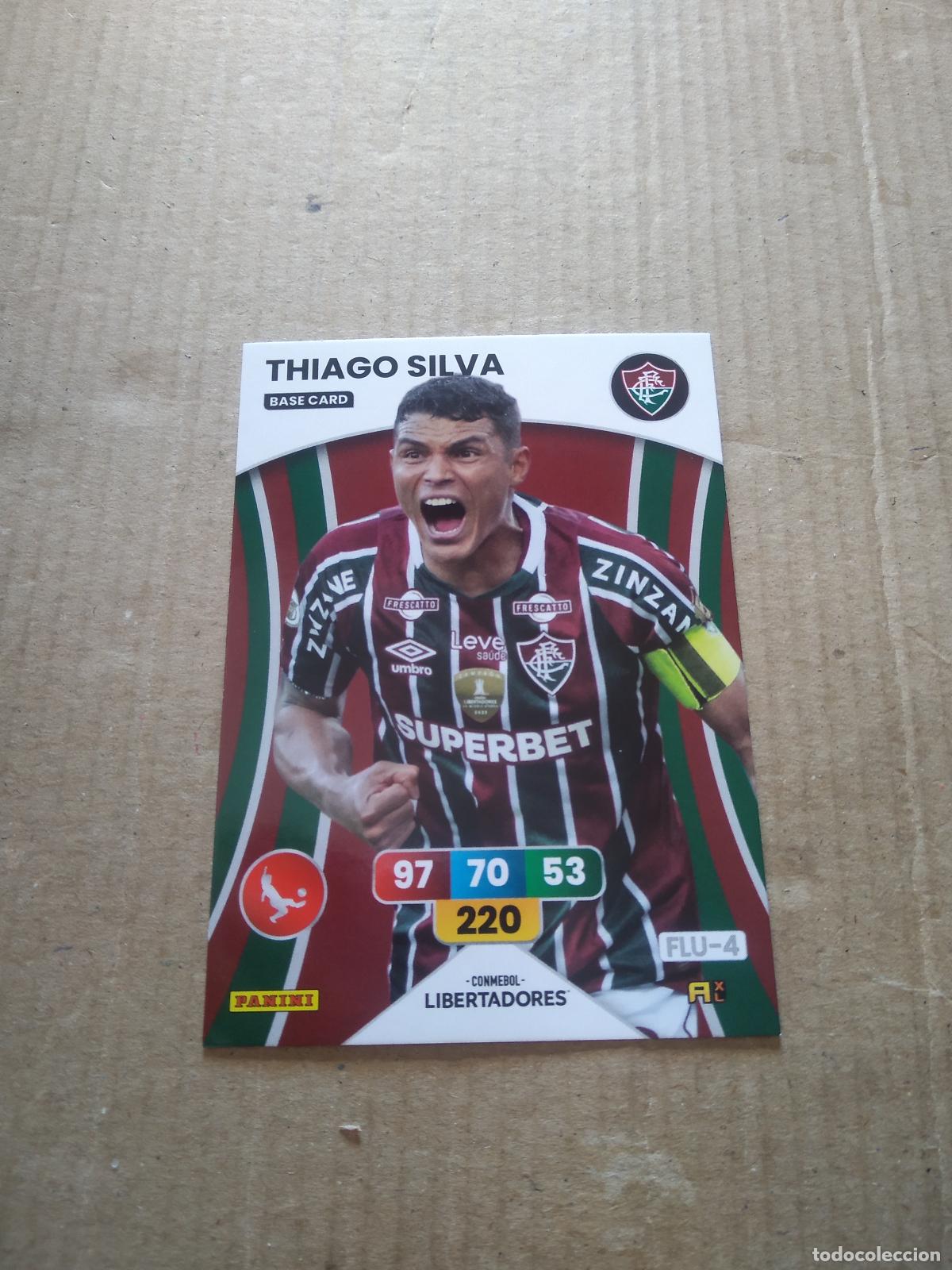 Football Stickers: THIAGO SILVA FLUMINENSE CROMO FUTBOL PANINI ADRENALYN CONMEBOL LIBERTADORES SUDAMERICANA 2024