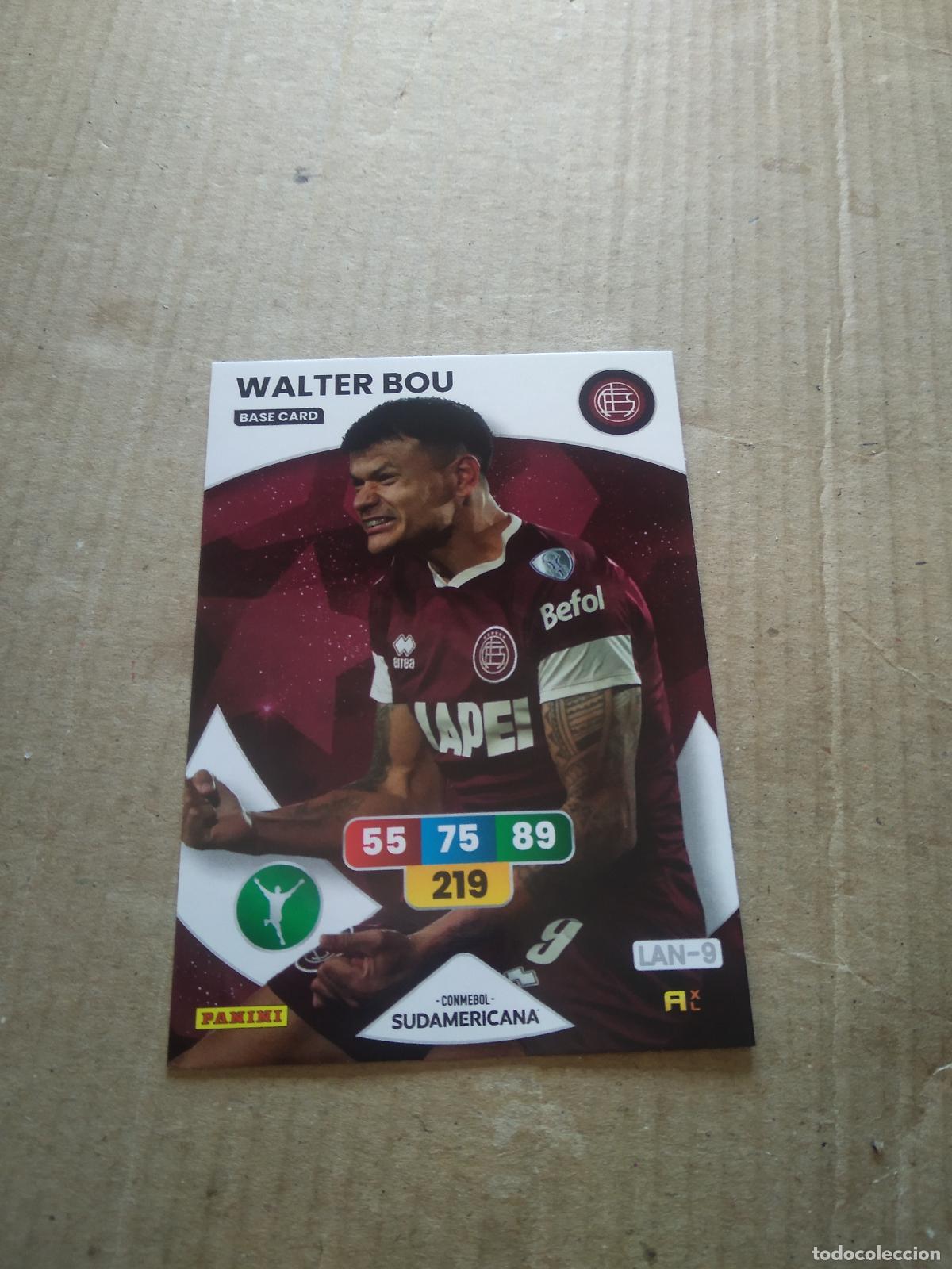 Football Stickers: WALTER BOU LANUS CROMO FUTBOL PANINI ADRENALYN CONMEBOL LIBERTADORES SUDAMERICANA 2024