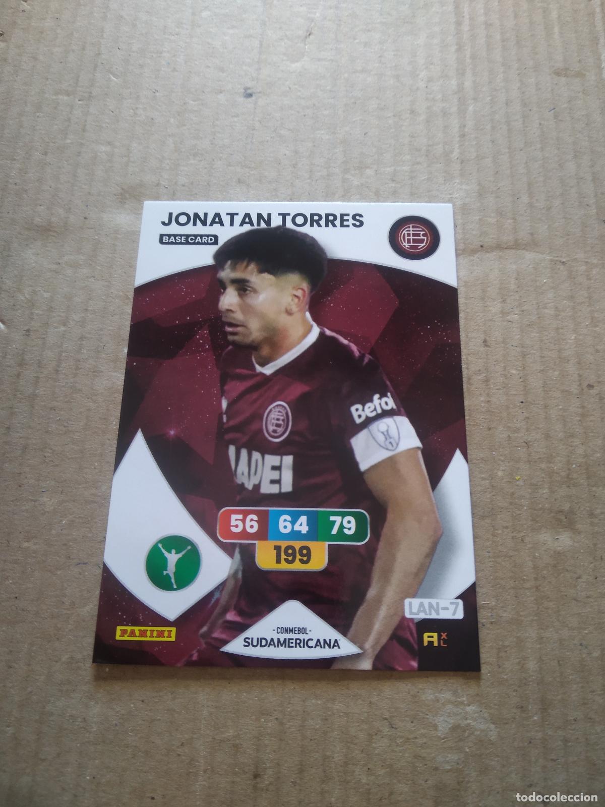 Football Stickers: JONATAN TORRES LANUS CROMO FUTBOL PANINI ADRENALYN CONMEBOL LIBERTADORES SUDAMERICANA 2024
