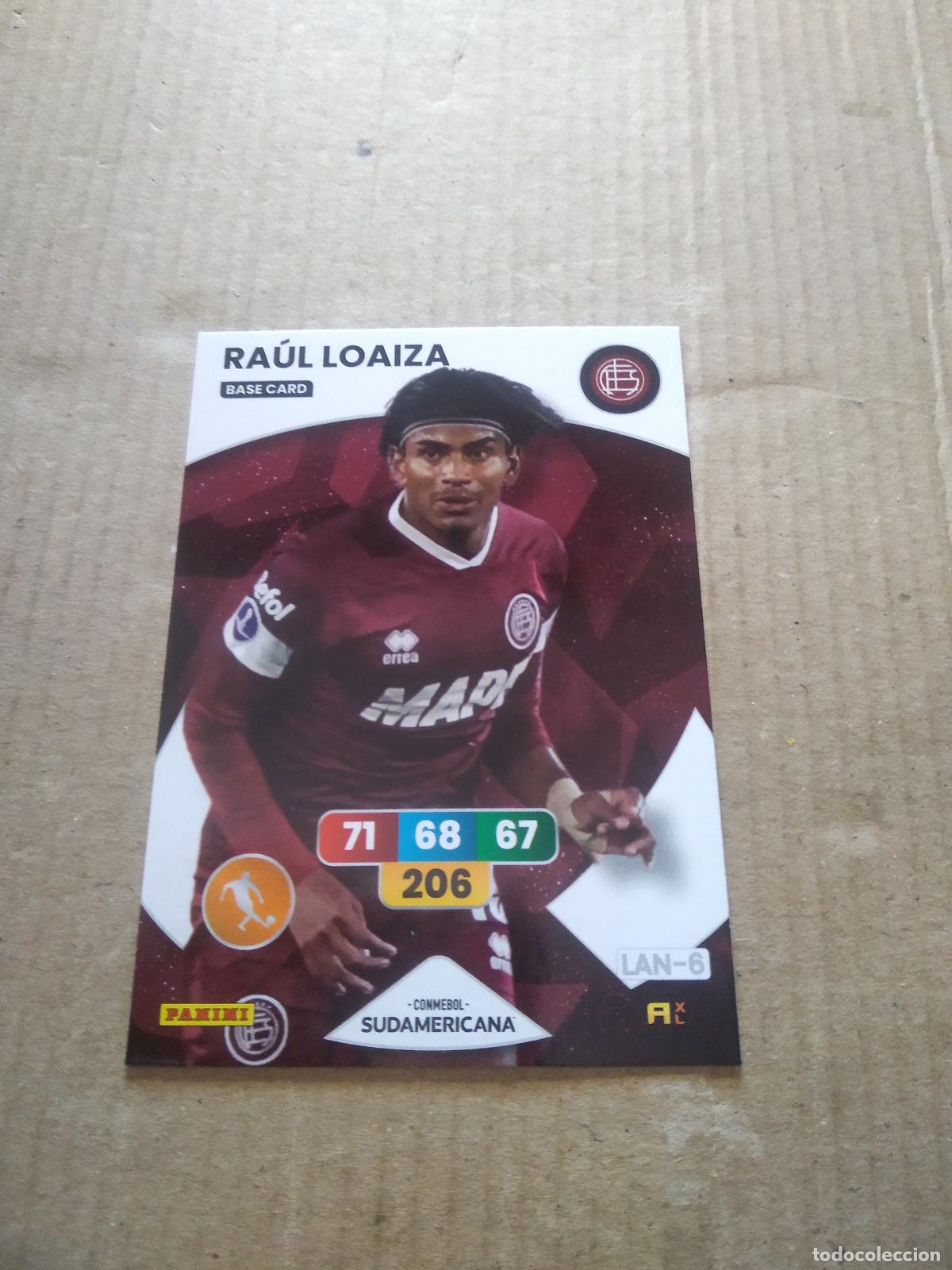 Football Stickers: RAUL LOAIZA LANUS CROMO FUTBOL PANINI ADRENALYN CONMEBOL LIBERTADORES SUDAMERICANA 2024