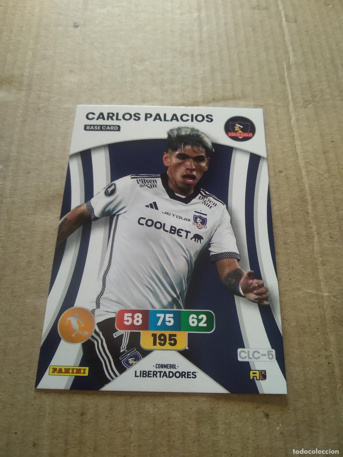 Cartes &agrave; collectionner de Football: CARLOS PALACIOS COLO-COLO CROMO FUTBOL PANINI ADRENALYN CONMEBOL LIBERTADORES SUDAMERICANA 2024