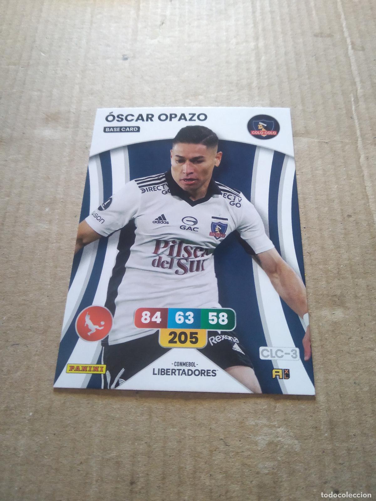 Cartes &agrave; collectionner de Football: OSCAR OPAZO COLO-COLO CROMO FUTBOL PANINI ADRENALYN CONMEBOL LIBERTADORES SUDAMERICANA 2024