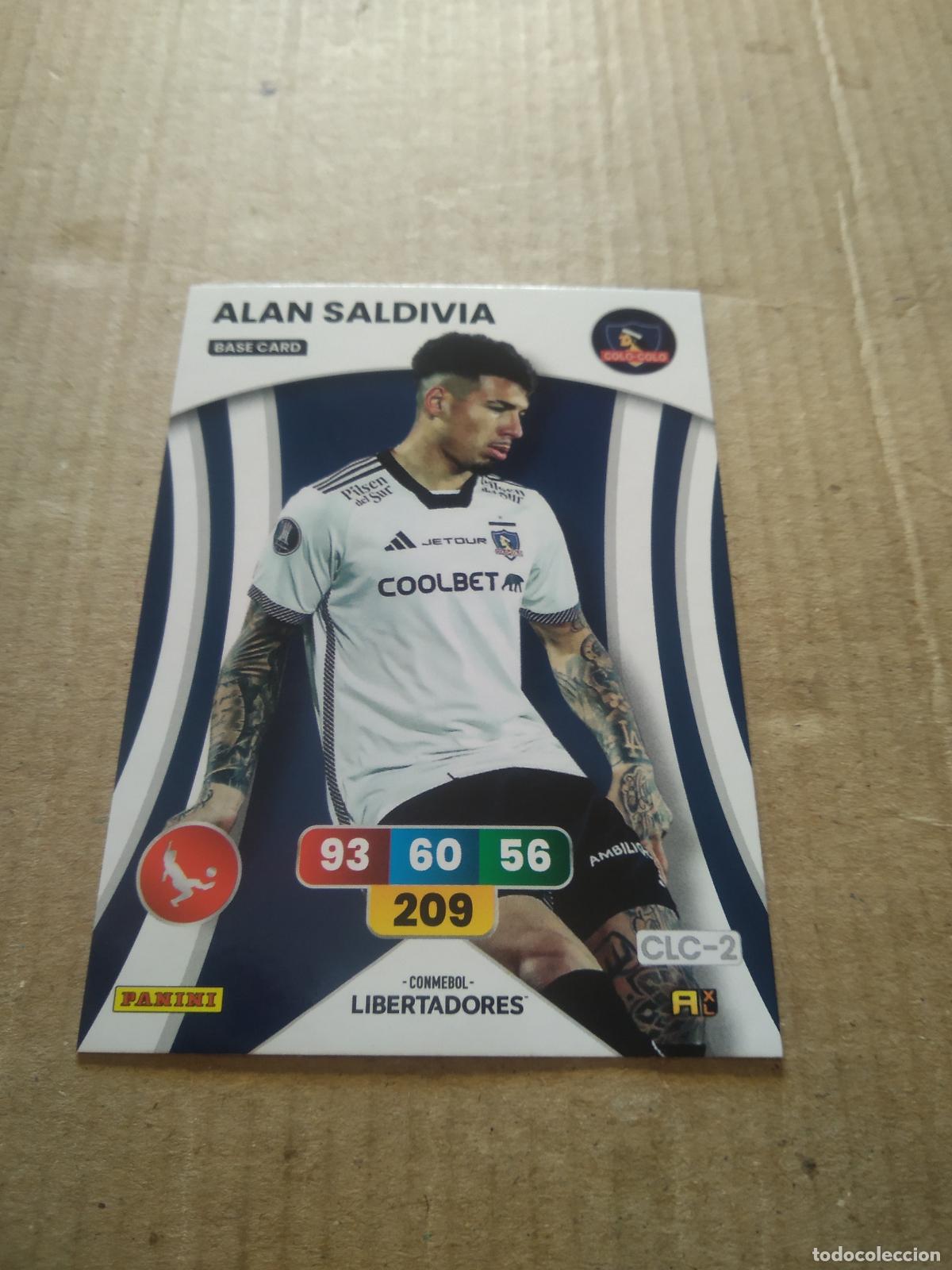 Cartes &agrave; collectionner de Football: ALAN SALDIVIA COLO-COLO CROMO FUTBOL PANINI ADRENALYN CONMEBOL LIBERTADORES SUDAMERICANA 2024