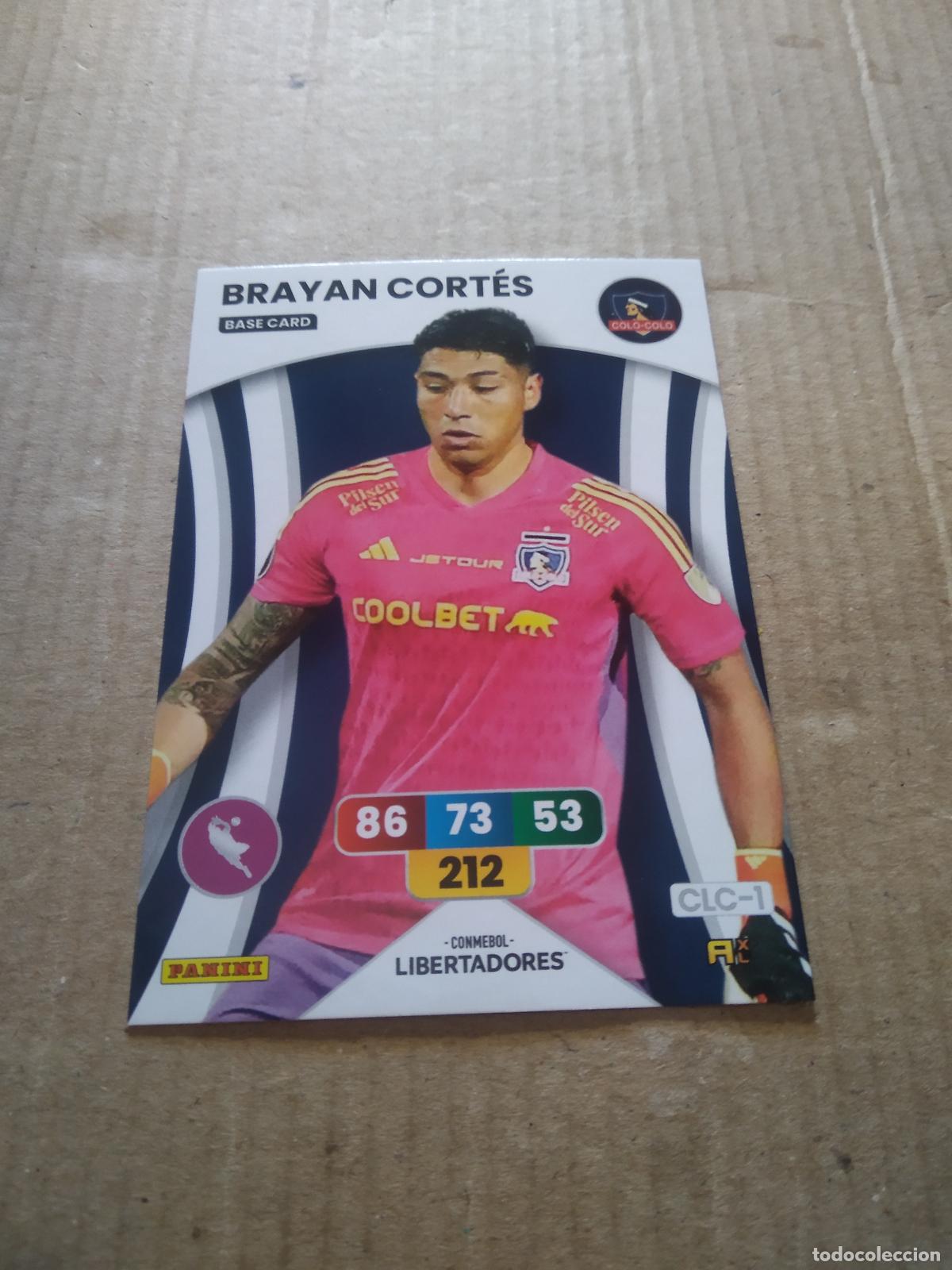 Cromos de Futebol: BRAYAN CORTES COLO-COLO CROMO FUTBOL PANINI ADRENALYN CONMEBOL LIBERTADORES SUDAMERICANA 2024