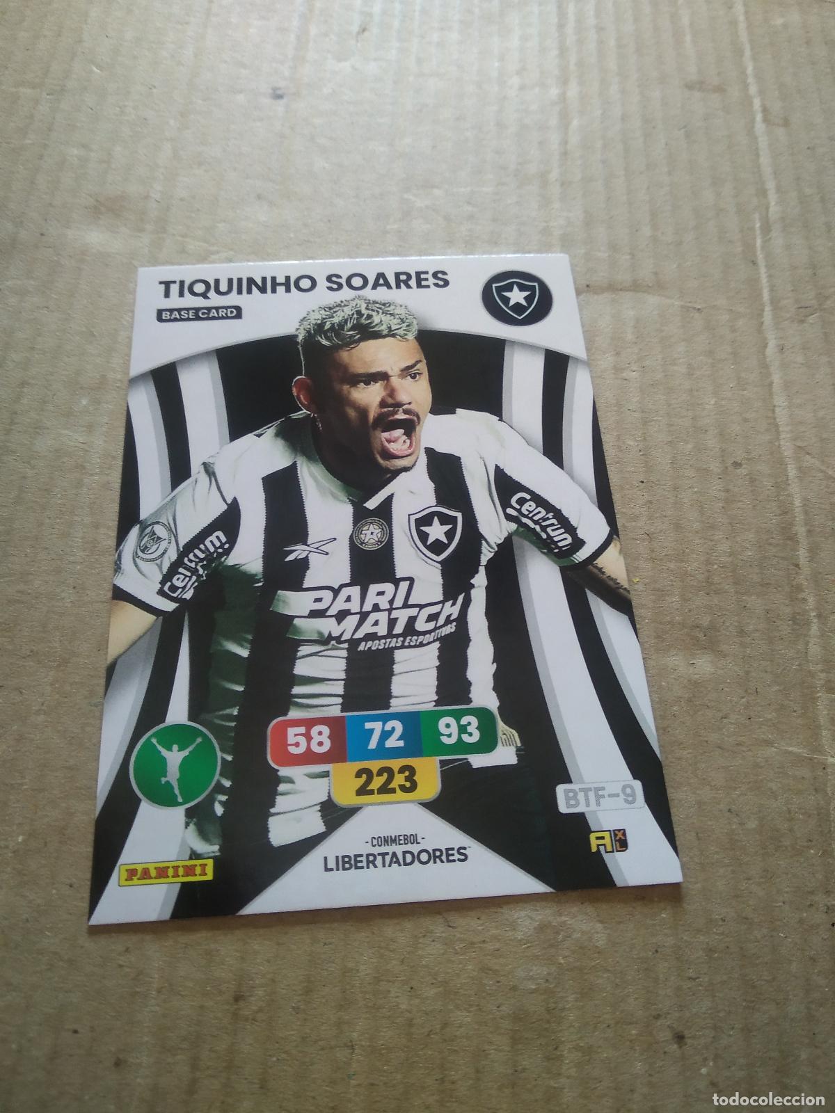 Cromos de Futebol: TIQUINHO SOARES BOTAFOGO CROMO FUTBOL PANINI ADRENALYN CONMEBOL LIBERTADORES SUDAMERICANA 2024