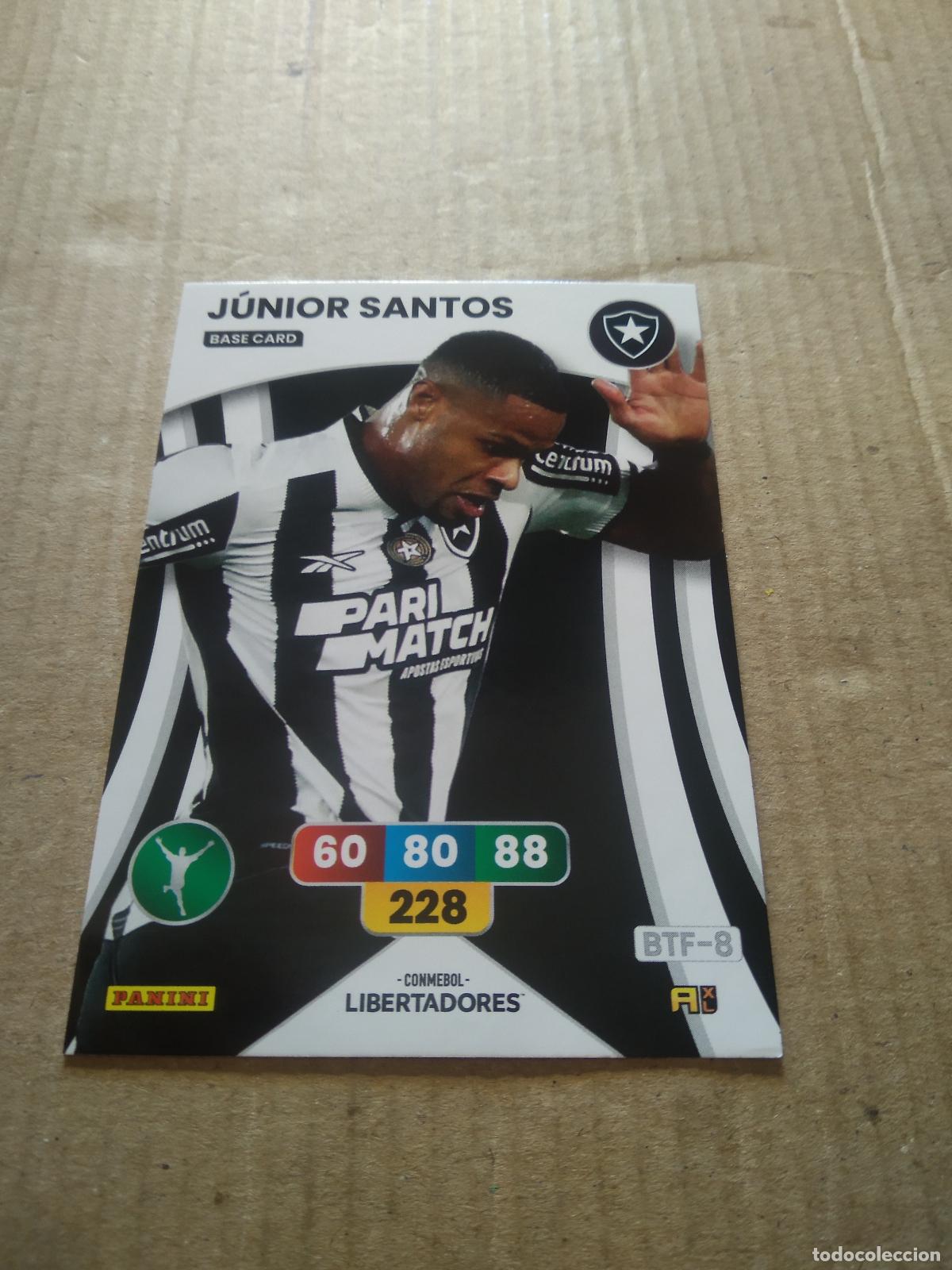 Cromos de Futebol: JUNIOR SANTOS BOTAFOGO CROMO FUTBOL PANINI ADRENALYN CONMEBOL LIBERTADORES SUDAMERICANA 2024