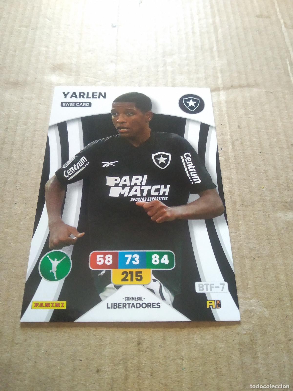 Cromos de Futebol: YARLEN BOTAFOGO CROMO FUTBOL PANINI ADRENALYN CONMEBOL LIBERTADORES SUDAMERICANA 2024