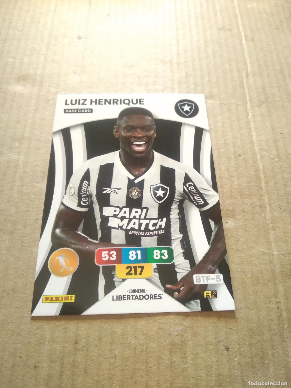 Cromos de Futebol: LUIZ HENRIQUE BOTAFOGO CROMO FUTBOL PANINI ADRENALYN CONMEBOL LIBERTADORES SUDAMERICANA 2024