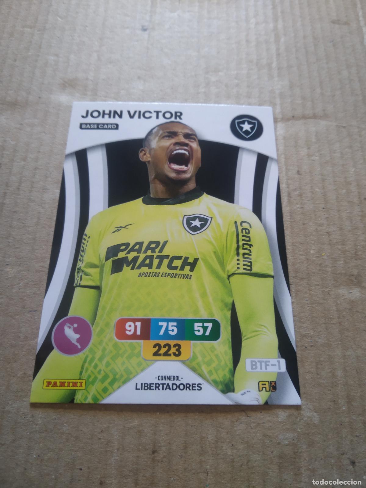 Cromos de F&uacute;tbol: JOHN VICTOR BOTAFOGO CROMO FUTBOL PANINI ADRENALYN CONMEBOL LIBERTADORES SUDAMERICANA 2024