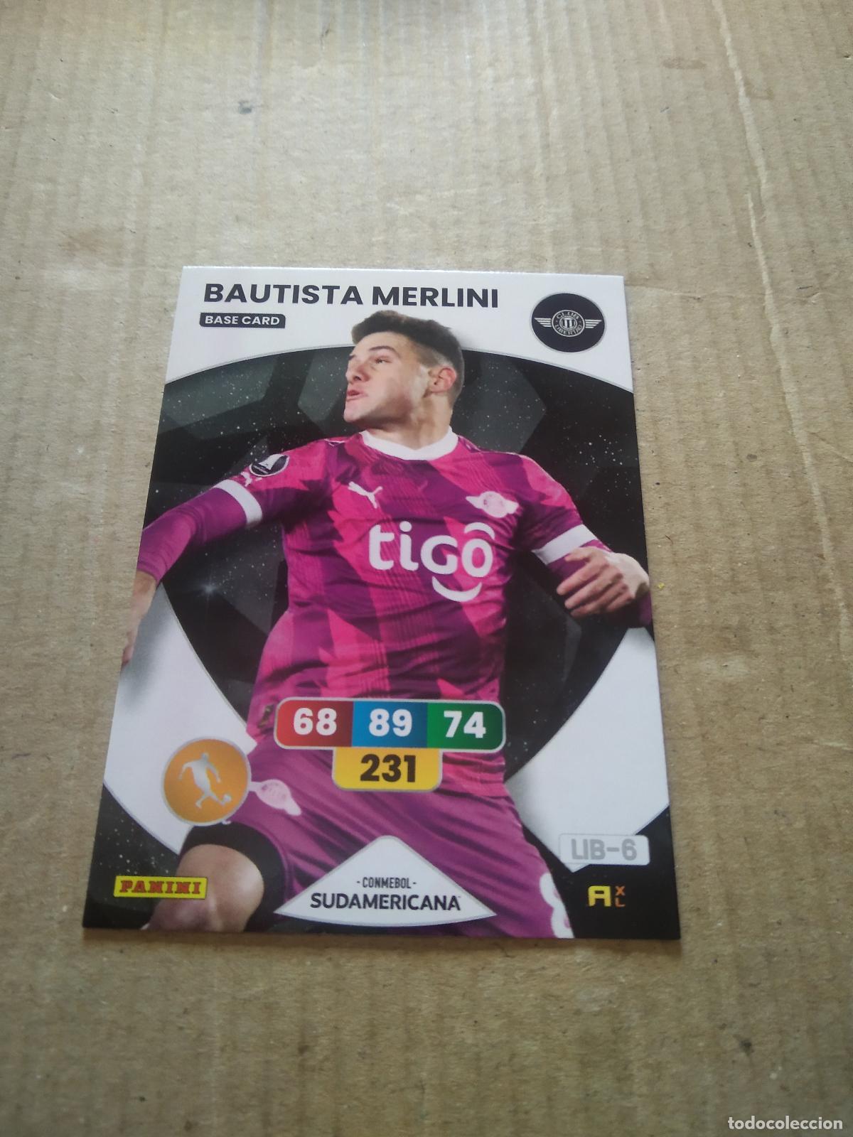 Cromos de F&uacute;tbol: BAUTISTA MERLINI CLUB LIBERTAD CROMO FUTBOL PANINI ADRENALYN CONMEBOL LIBERTADORES SUDAMERICANA 2024