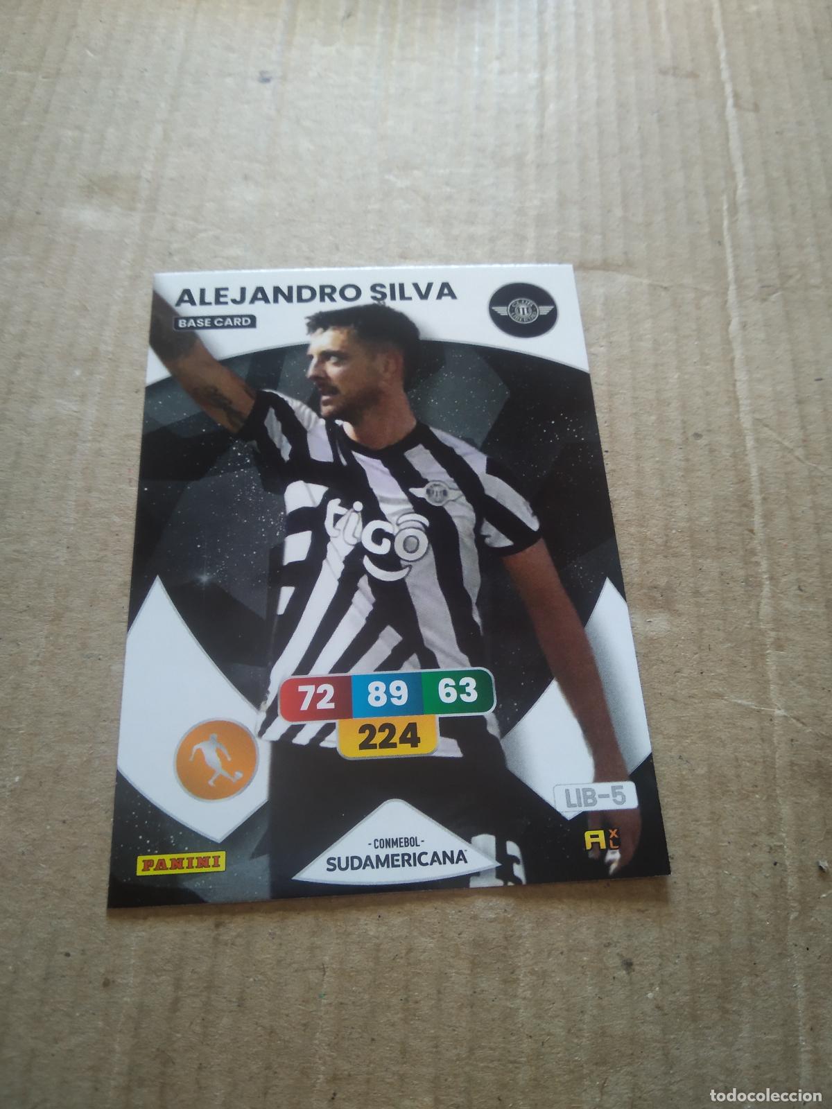 Cromos de F&uacute;tbol: ALEJANDRO SILVA CLUB LIBERTAD CROMO FUTBOL PANINI ADRENALYN CONMEBOL LIBERTADORES SUDAMERICANA 2024