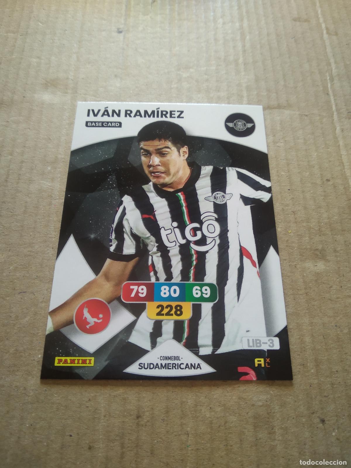 Cromos de F&uacute;tbol: IVAN RAMIREZ CLUB LIBERTAD CROMO FUTBOL PANINI ADRENALYN CONMEBOL LIBERTADORES SUDAMERICANA 2024