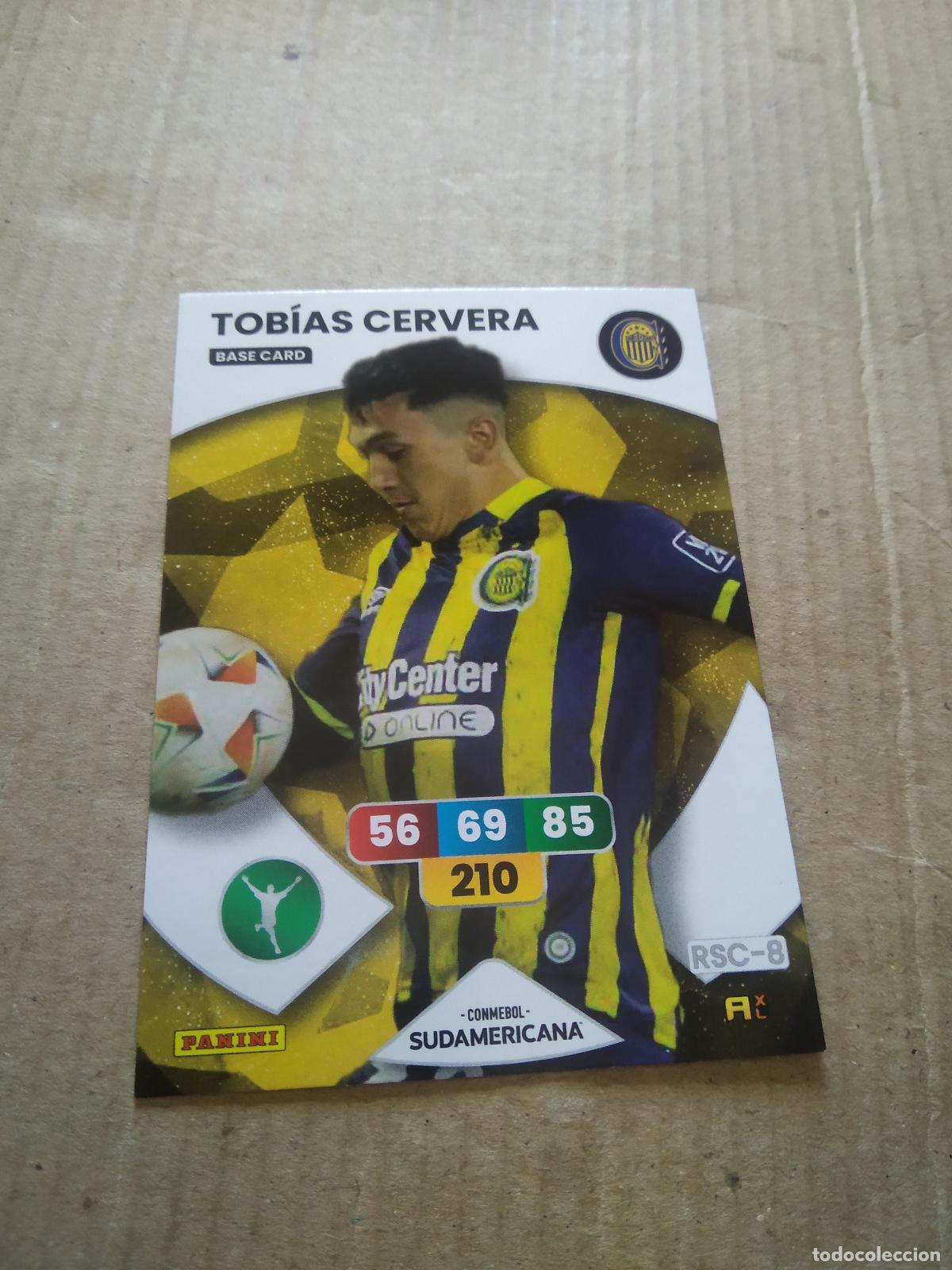Cromos de F&uacute;tbol: TOBIAS CERVERA ROSARIO CROMO FUTBOL PANINI ADRENALYN CONMEBOL LIBERTADORES SUDAMERICANA 2024