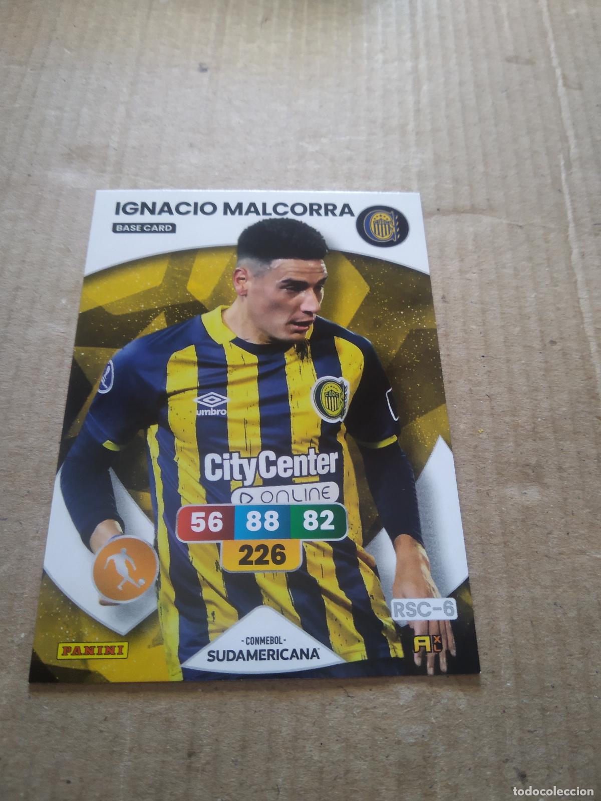 Cromos de F&uacute;tbol: IGNACIO MALCORRA ROSARIO CROMO FUTBOL PANINI ADRENALYN CONMEBOL LIBERTADORES SUDAMERICANA 2024