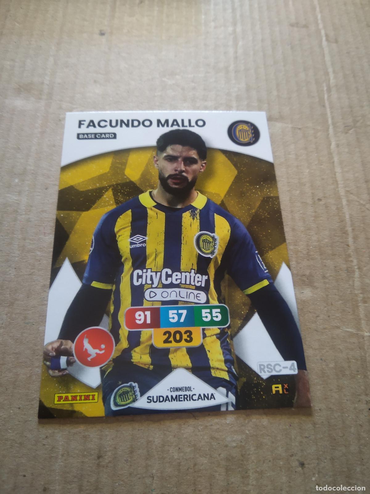 Cromos de F&uacute;tbol: FACUNDO MALLO ROSARIO CROMO FUTBOL PANINI ADRENALYN CONMEBOL LIBERTADORES SUDAMERICANA 2024