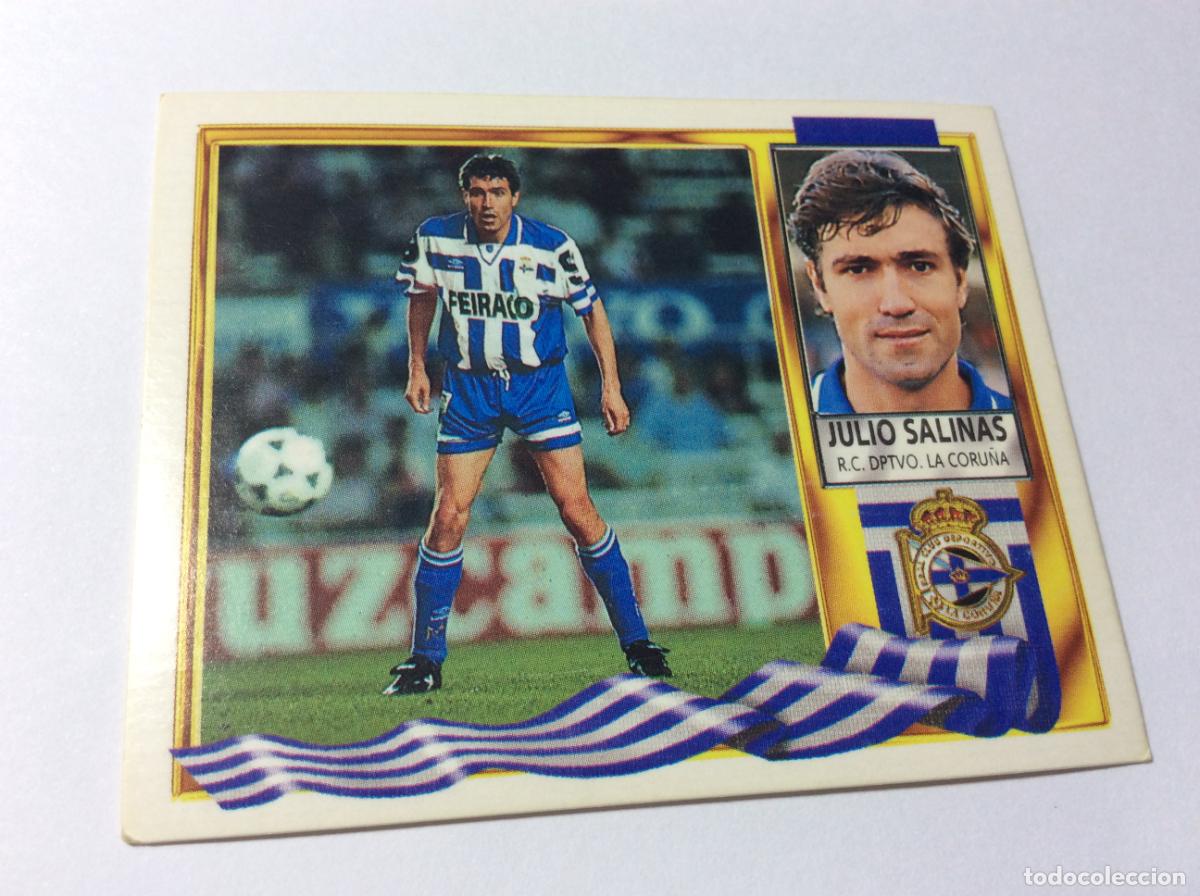 Cromos de F&uacute;tbol: Julio Salinas Deportivo La Coru&ntilde;a Este 95 96 1995 1996