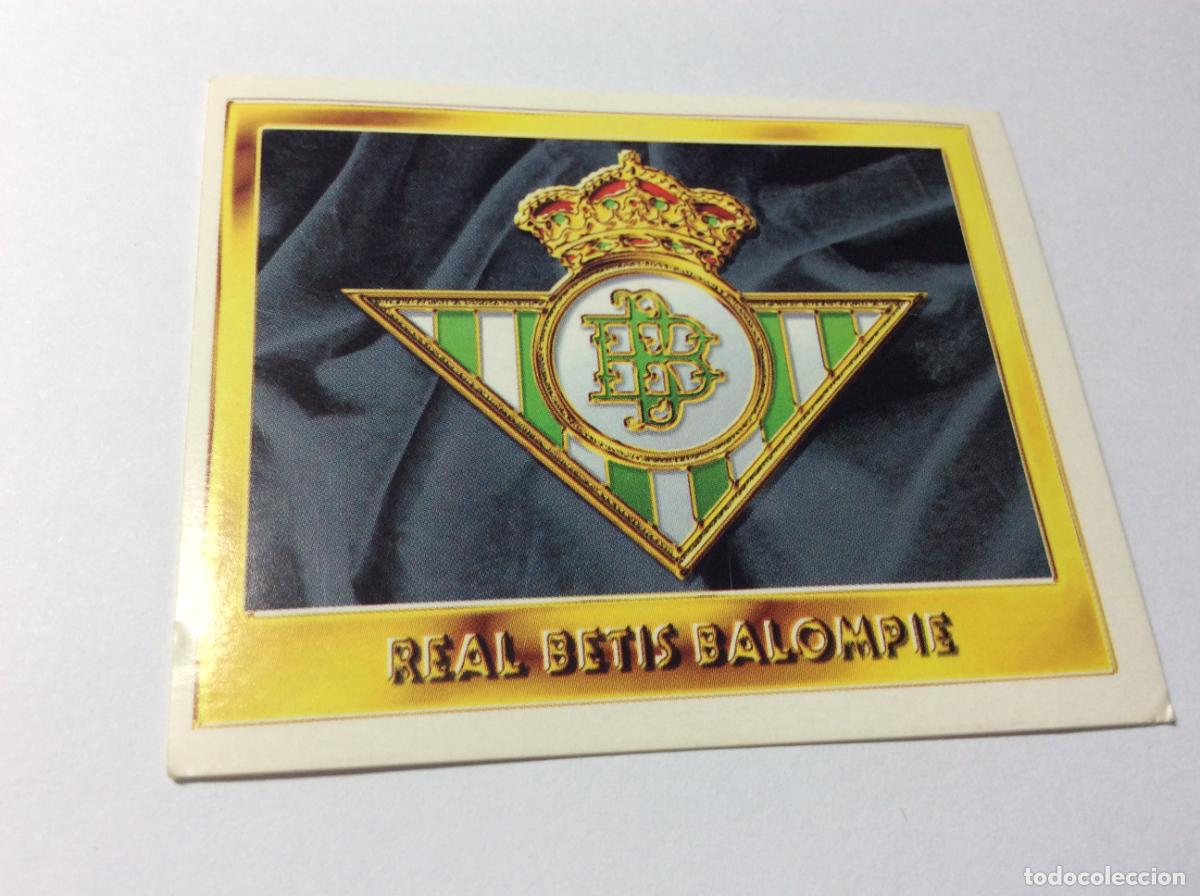 Cromos de F&uacute;tbol: Escudo Real Betis Este 95 96 1995 1996