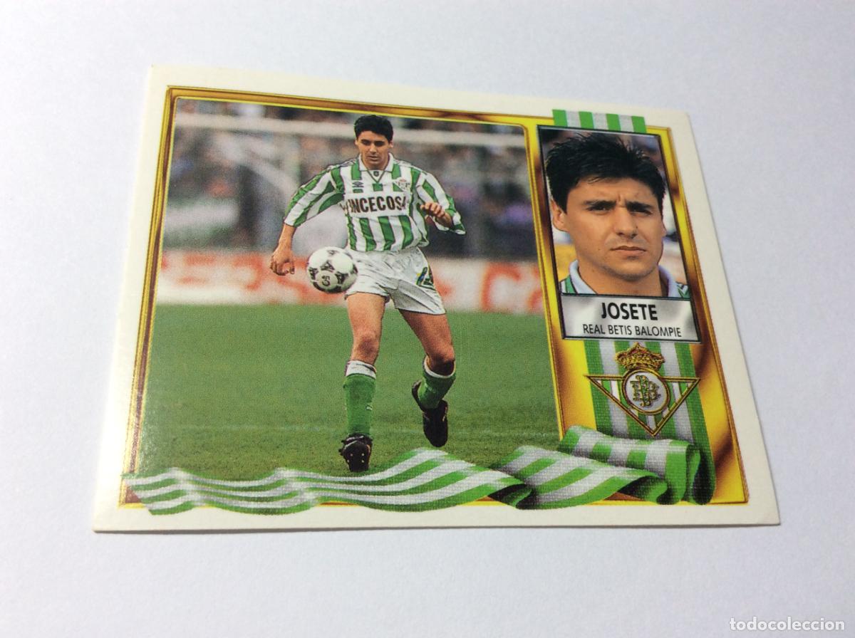 Cromos de F&uacute;tbol: Josete Real Betis Este 95 96 1995 1996