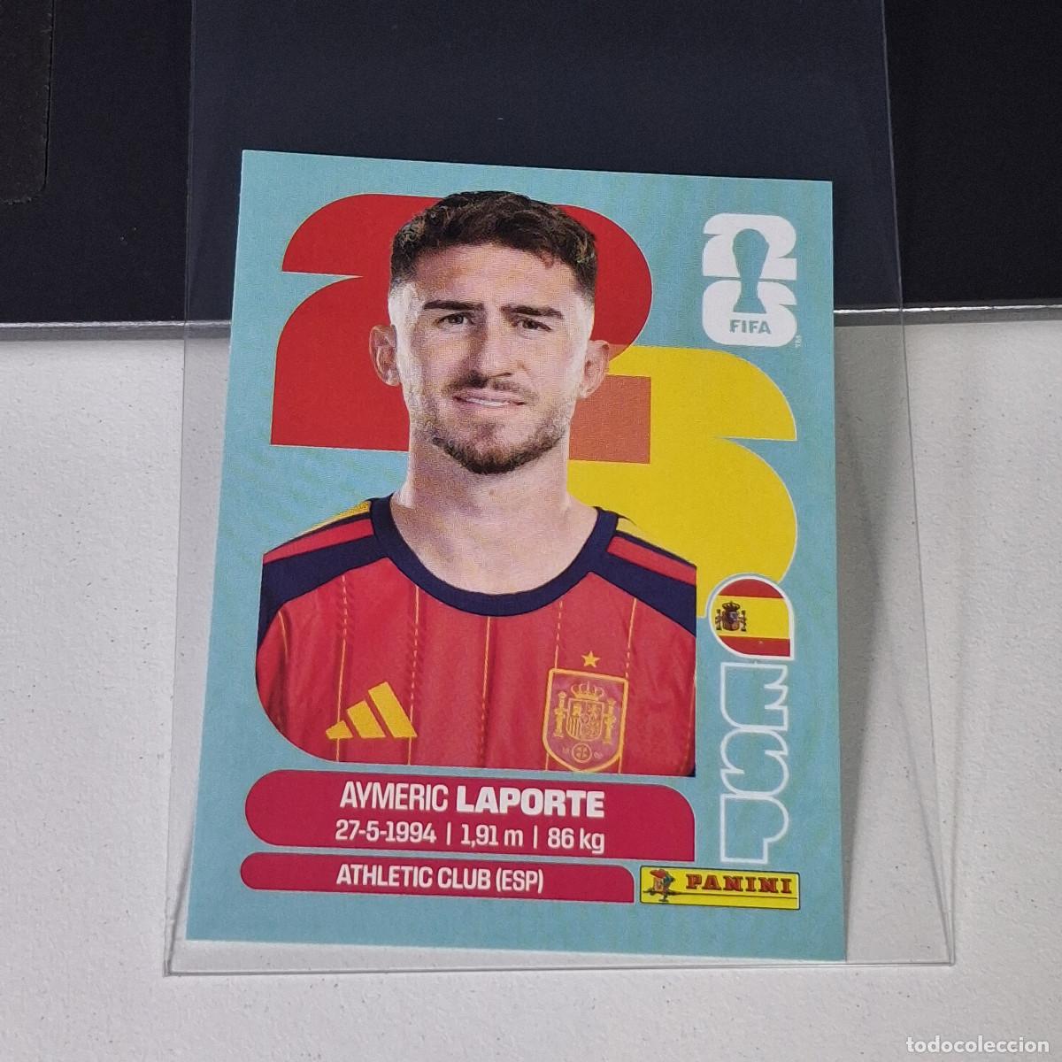 Cromos de F&uacute;tbol: B27 ESP4 ESP 4 AYMERIC LAPORTE ESPA&Ntilde;A SPAIN ESP MUNDIAL FIFA WORLD CUP 2026 STICKER PANINI