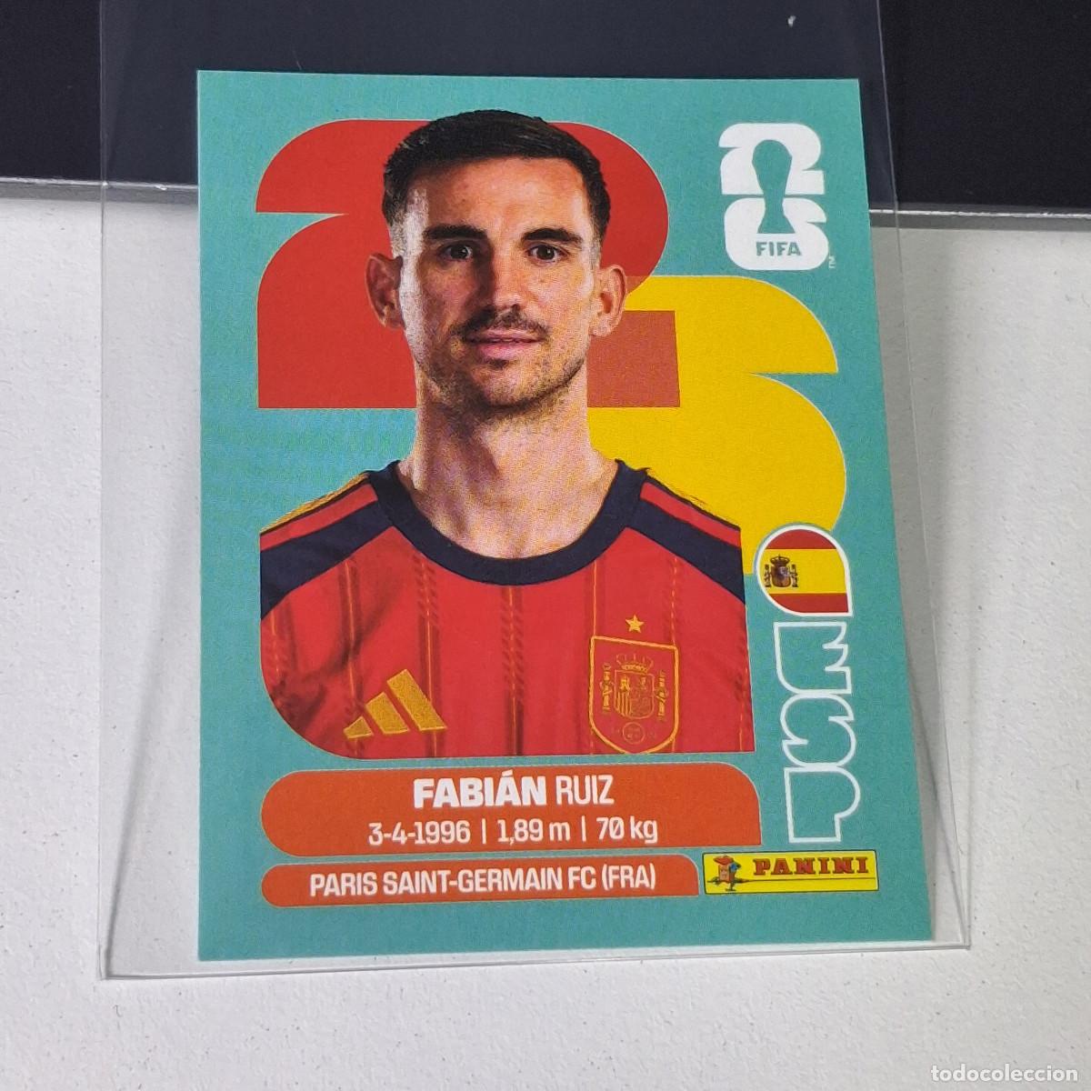 Cromos de F&uacute;tbol: B27 ESP12 FABI&Aacute;N RUIZ 12 ESPA&Ntilde;A SPAIN ESP MUNDIAL FIFA WORLD CUP 2026 STICKER PANINI