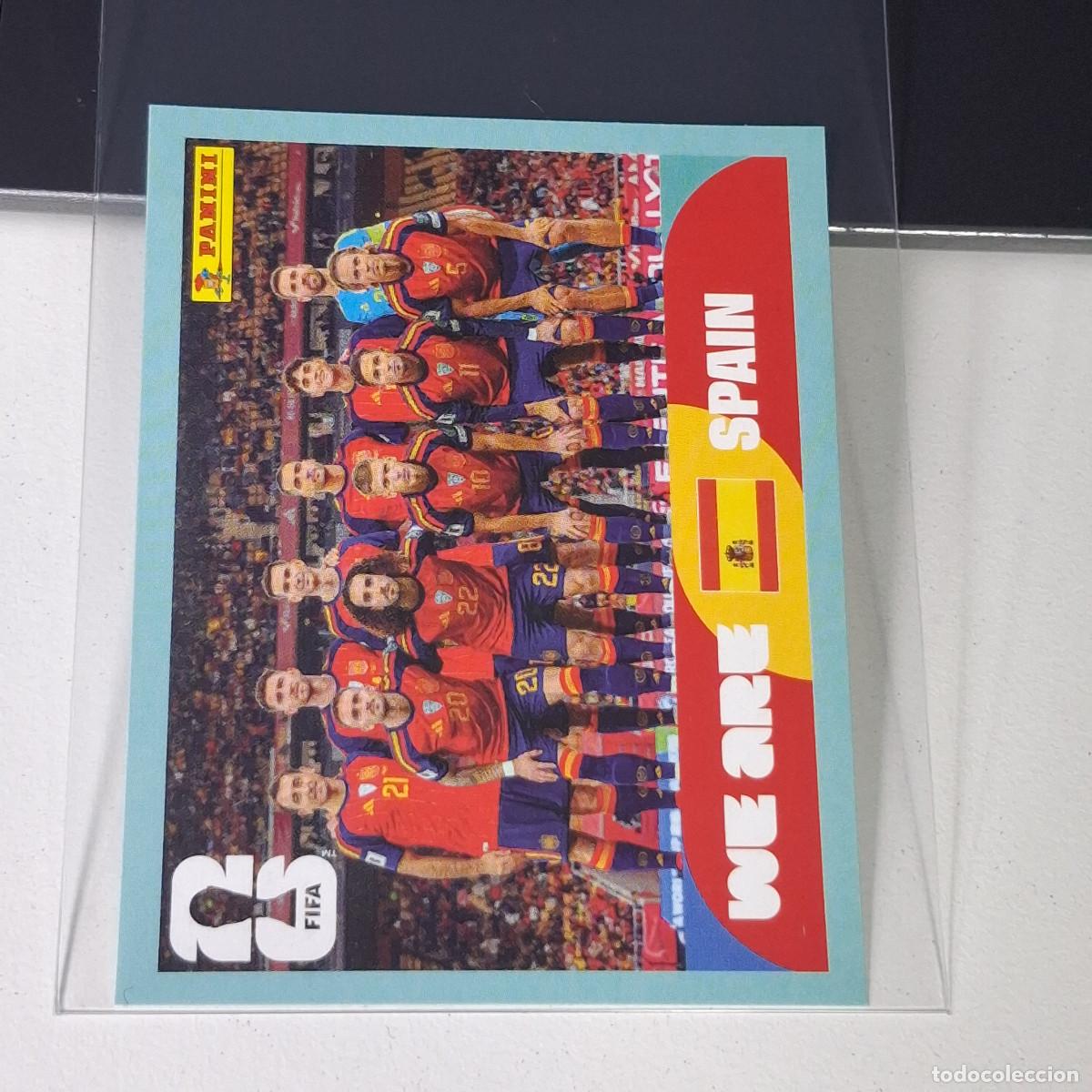 Cromos de F&uacute;tbol: B27 ESP13 TEAM PHOTO EQUIPO 13 ESPA&Ntilde;A ESP SPAIN MUNDIAL FIFA WORLD CUP 2026 STICKER PANINI
