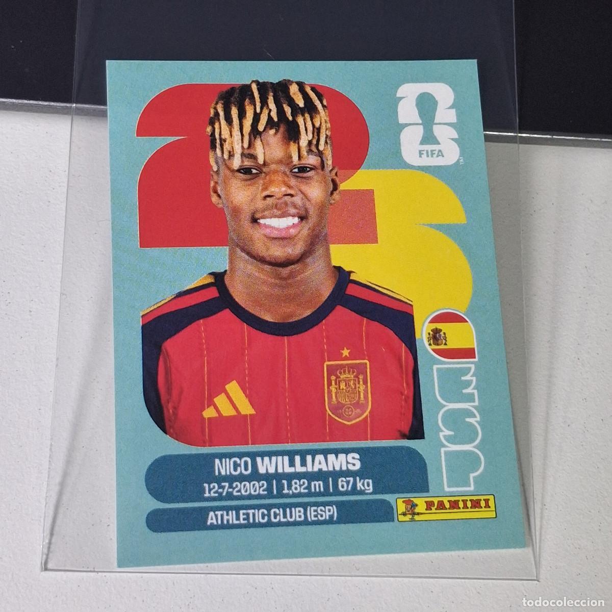Cromos de F&uacute;tbol: B27 ESP 17 ESP17 NICO WILLIAMS ESPA&Ntilde;A ESP SPAIN MUNDIAL FIFA WORLD CUP 2026 STICKER PANINI