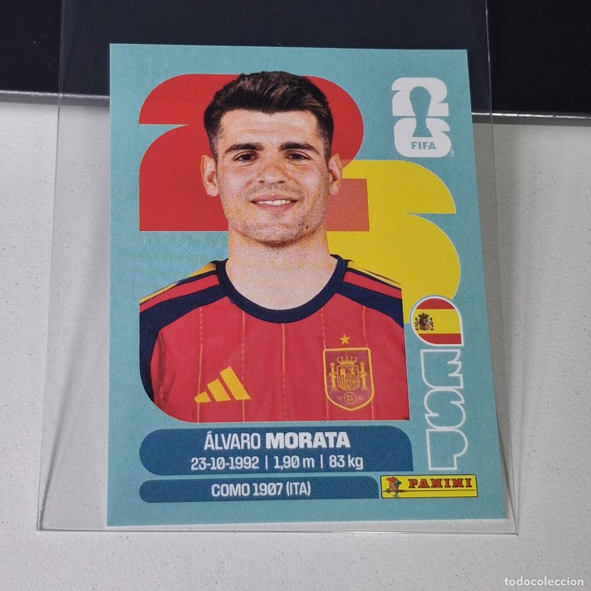 Cromos de F&uacute;tbol: B27 ESP19 &Aacute;LVARO MORATA 19 ESPA&Ntilde;A ESP SPAIN MUNDIAL FIFA WORLD CUP 2026 STICKER PANINI